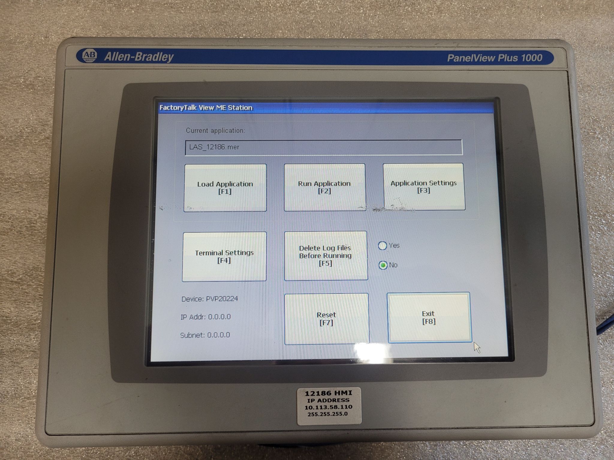 ALLEN BRADLEY 2711P-RDT10C PanelView Plus 1000 USED - Tested 0