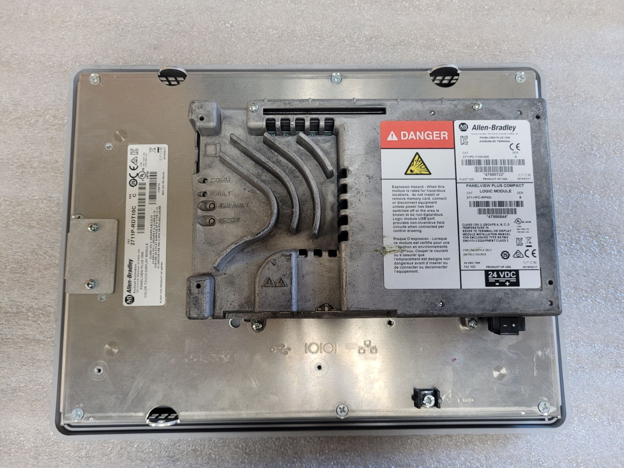 ALLEN BRADLEY 2711P-RDT10C PanelView Plus 1000 USED - Tested 1