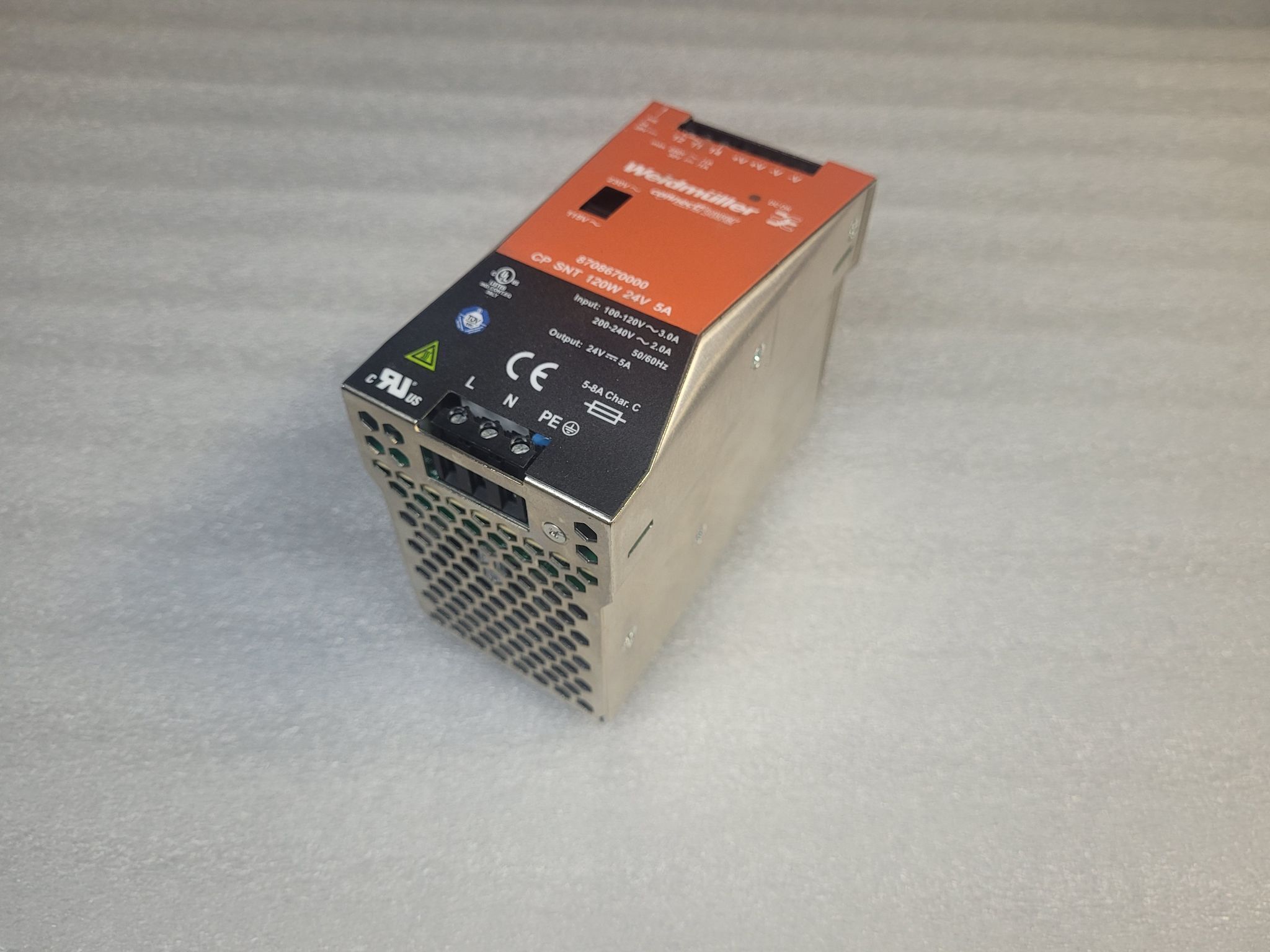 WEIDMULLER 8708670000 DIN Rail Power Supply 24VDC 5A 120W USED 1