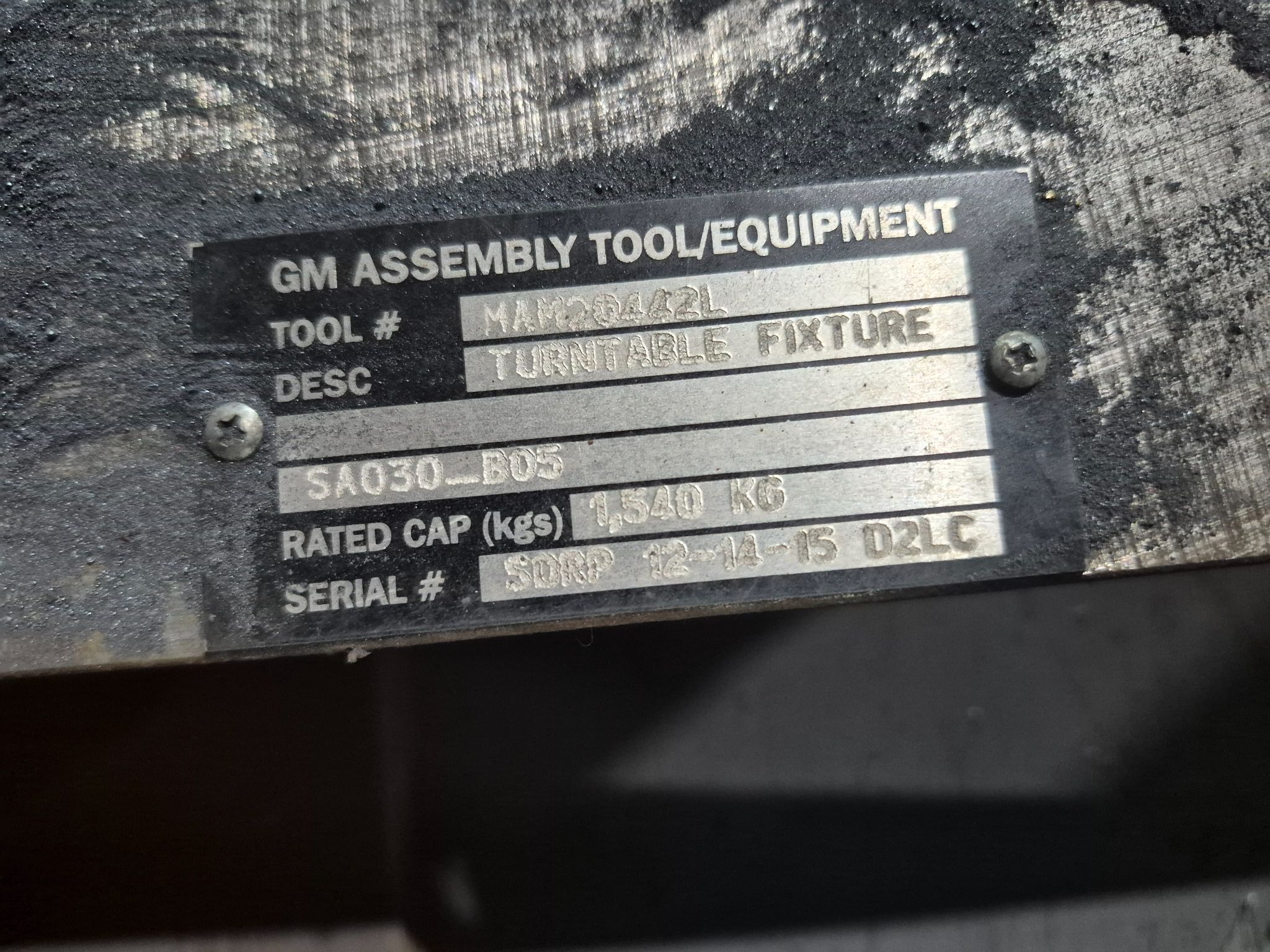 WEISS CR700CAA Heavy-Duty Rotary Indexing Table USED 4