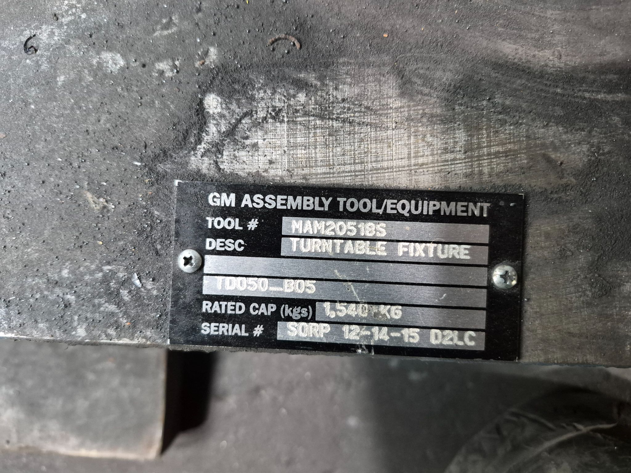 WEISS CR700CAA Heavy-Duty Rotary Indexing Table USED 3