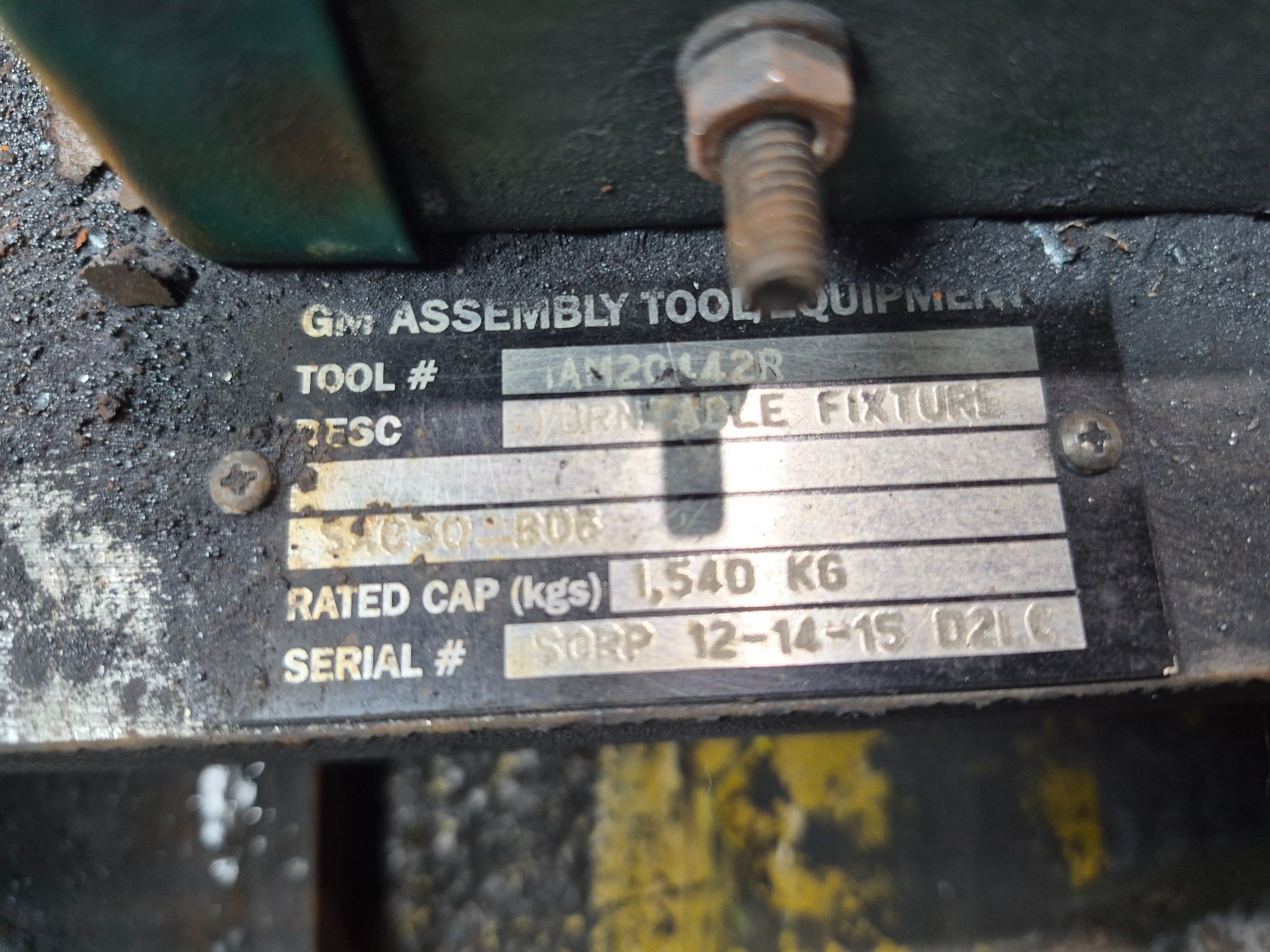 WEISS CR700CAA Heavy-Duty Rotary Indexing Table USED 4
