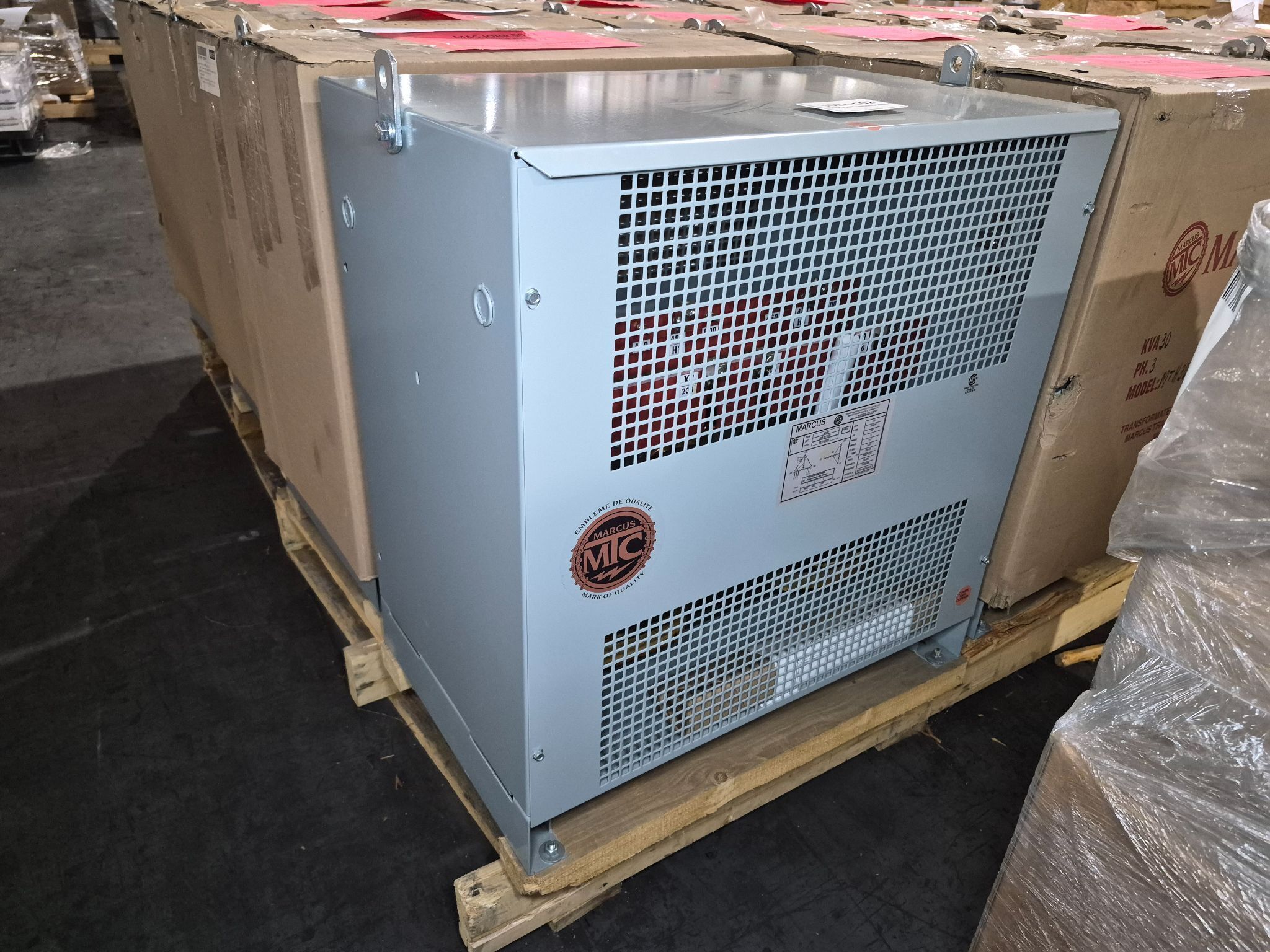 MARCUS MTH30B1 Three-Phase 30KVA Transformer 480V - 208Y/120 NEW 0