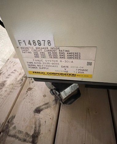 FANUC R‑2000iB/185L Robot Complete w/ R‑30iA & SCA Sealant Controls; USED 9