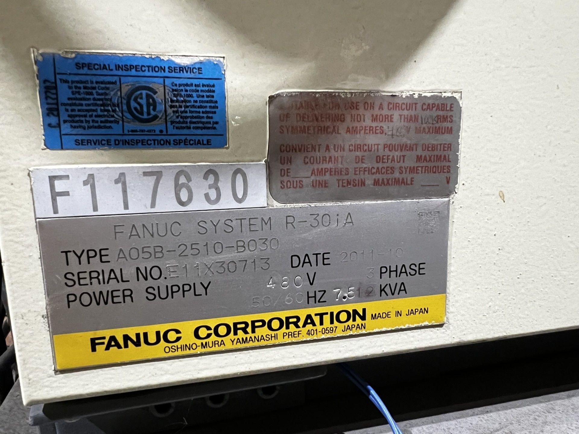 FANUC R-2000iB/210F Complete w/ R-30iA Controls USED 14