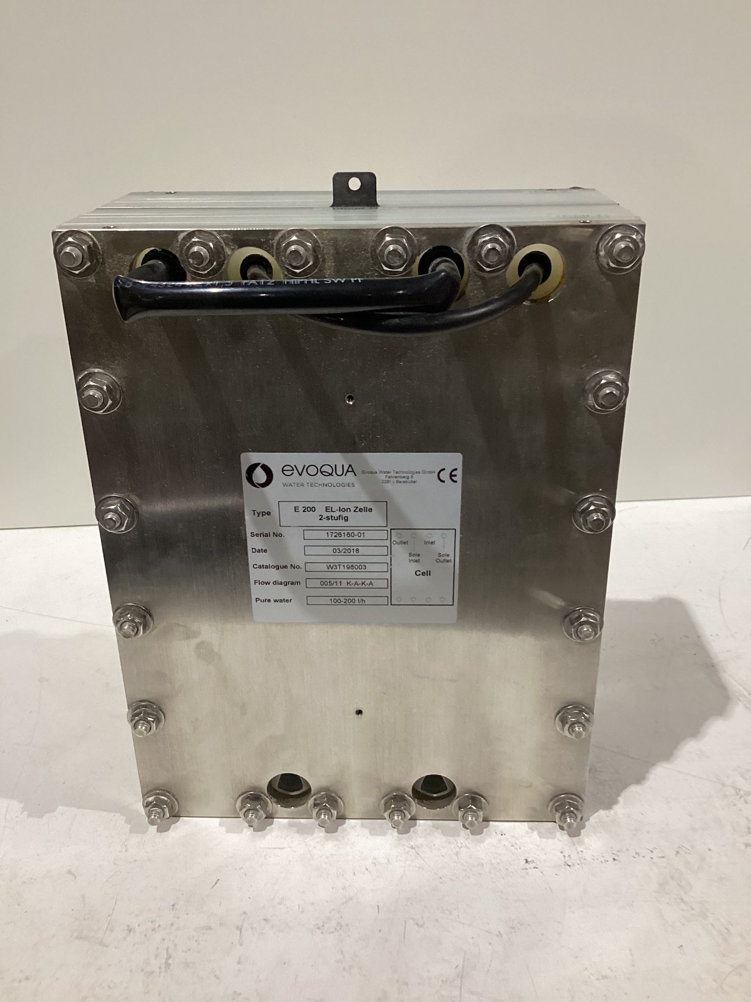 EVOQUA W3T198003 WALLACE & TIERNAN WATER TREATMENT CELL 1