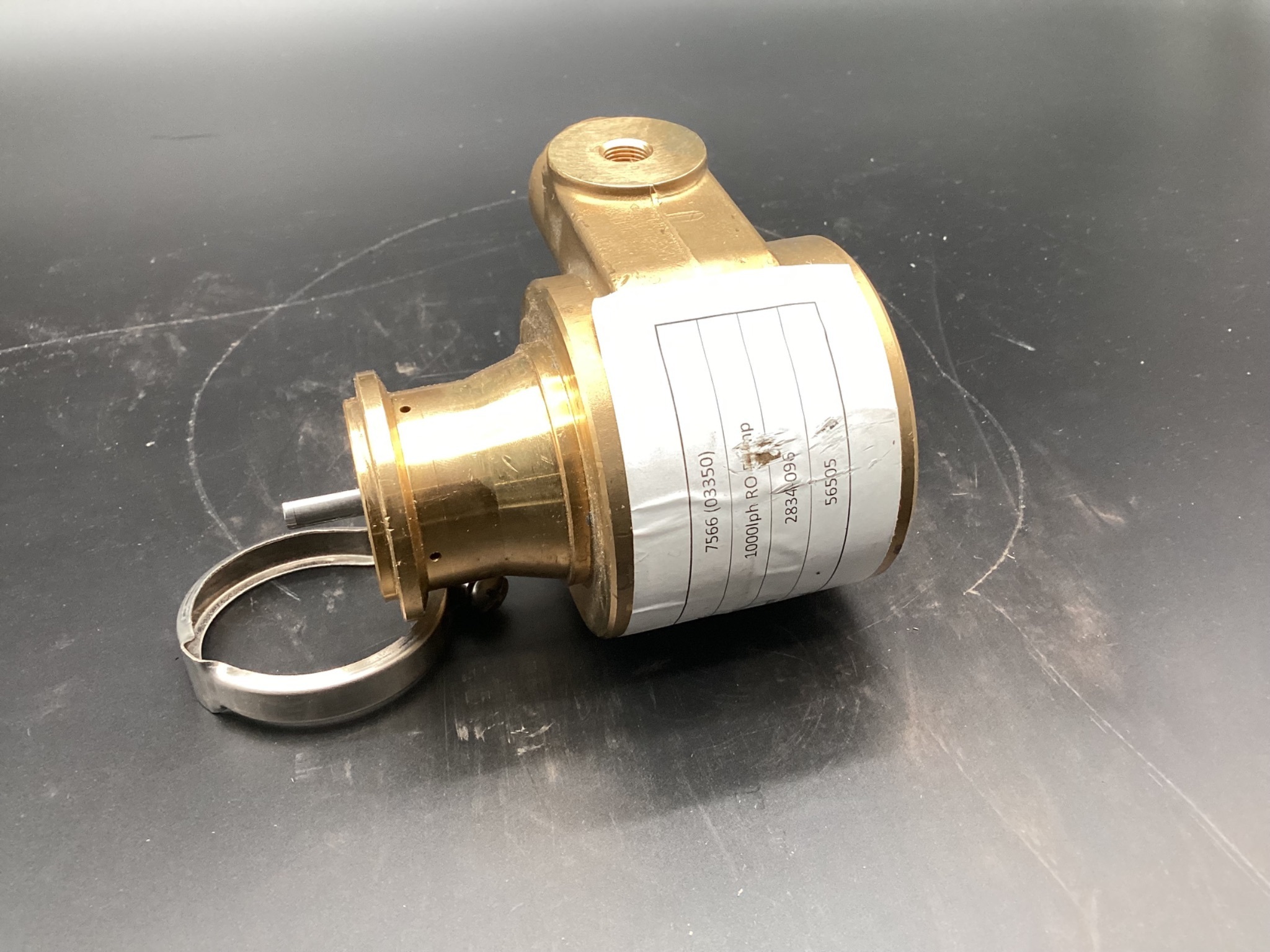FLUID-O-TECH 2H70B ROTARY VANE PUMP BRASS 1/2" NPT USED 2