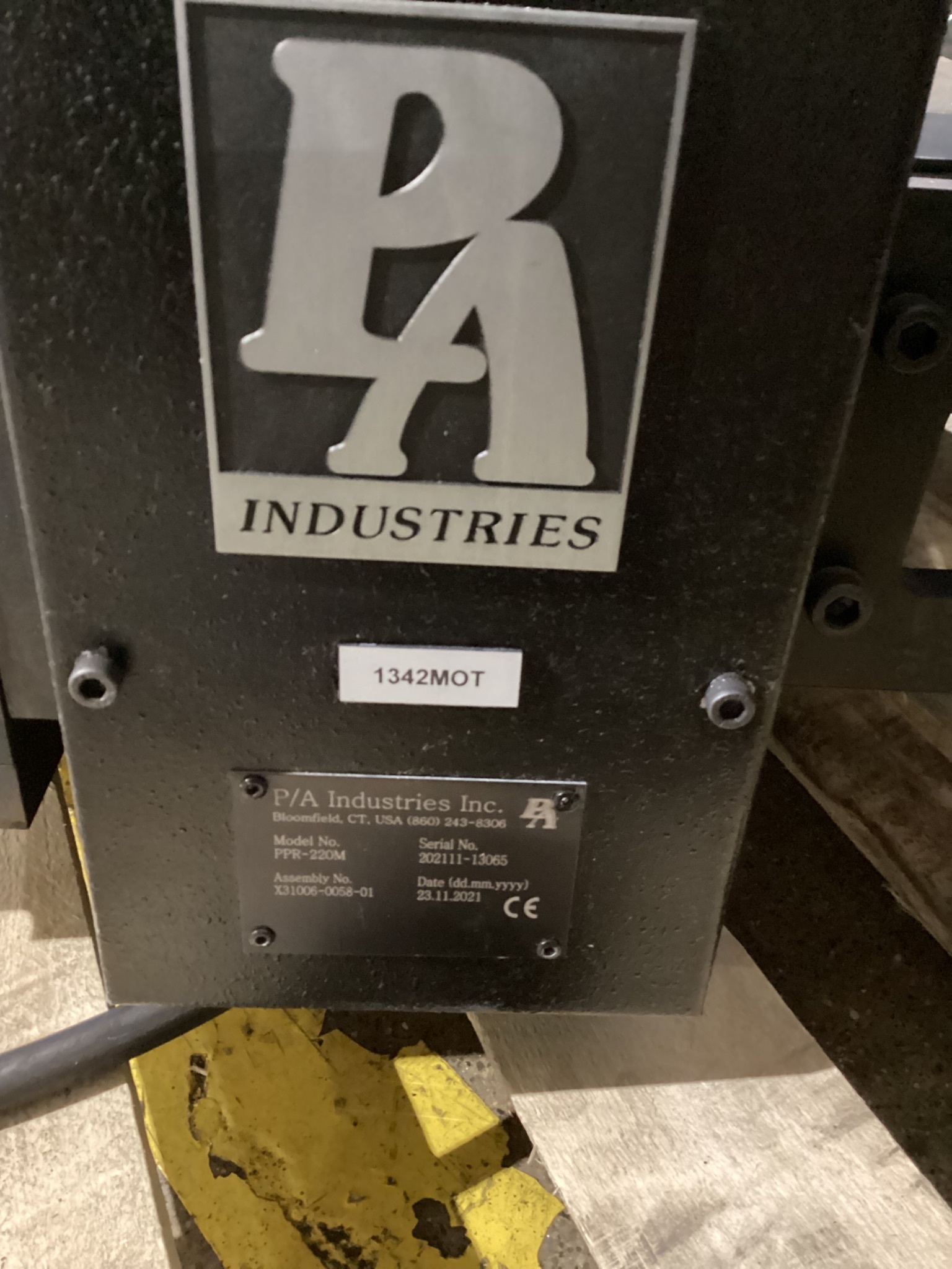 P/A INDUSTRIES PPR-220M Coil Feeder USED - AS-IS 5