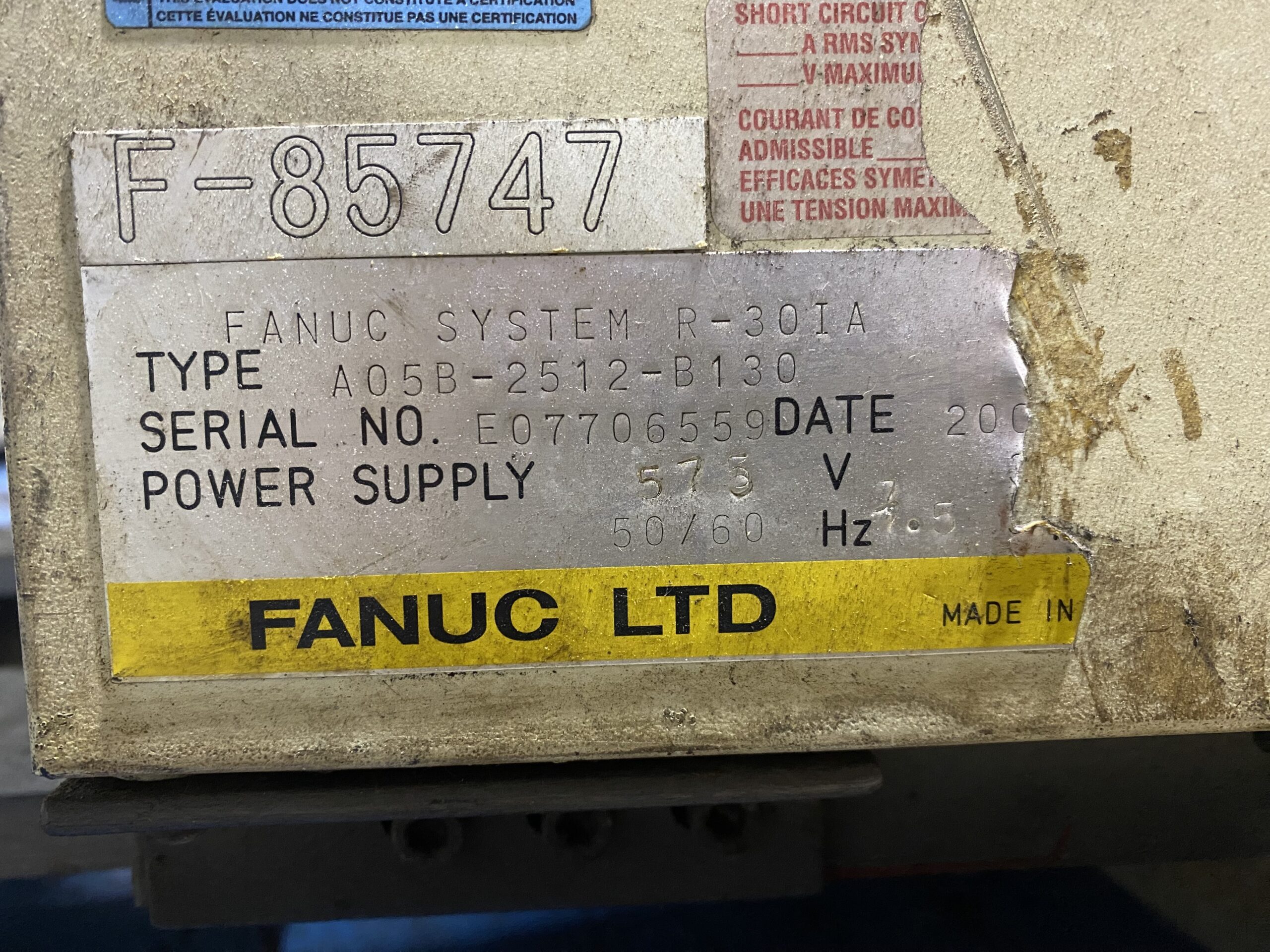 FANUC - R-30iA PARTS ONLY 5