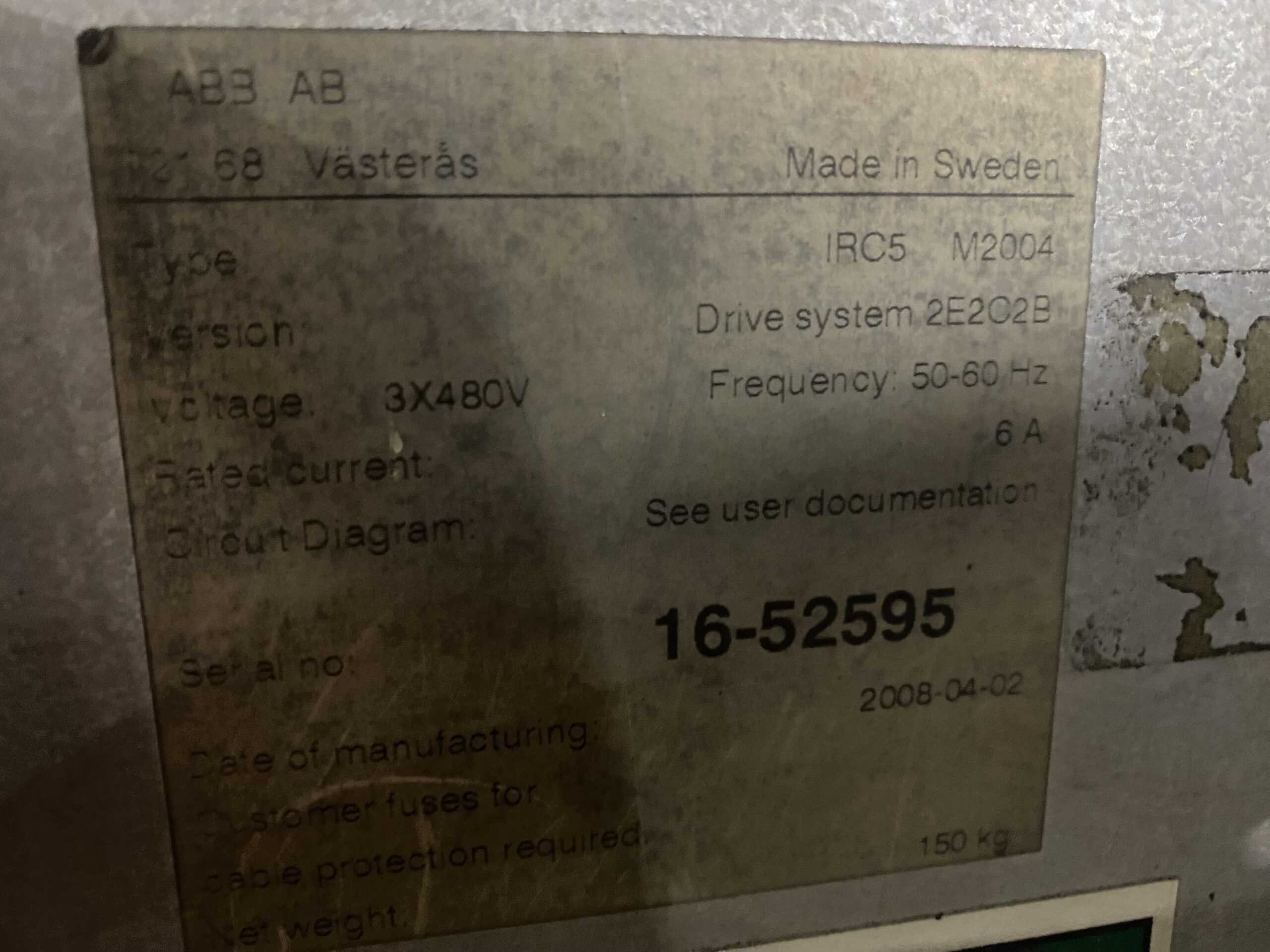 ABB - IRC5 M2004 Controls PARTS ONLY 3