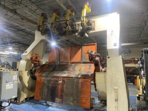EASOM Ferris Wheel Trunnion w/ 4 Overhead ArcMate 120iC Robots AS-IS