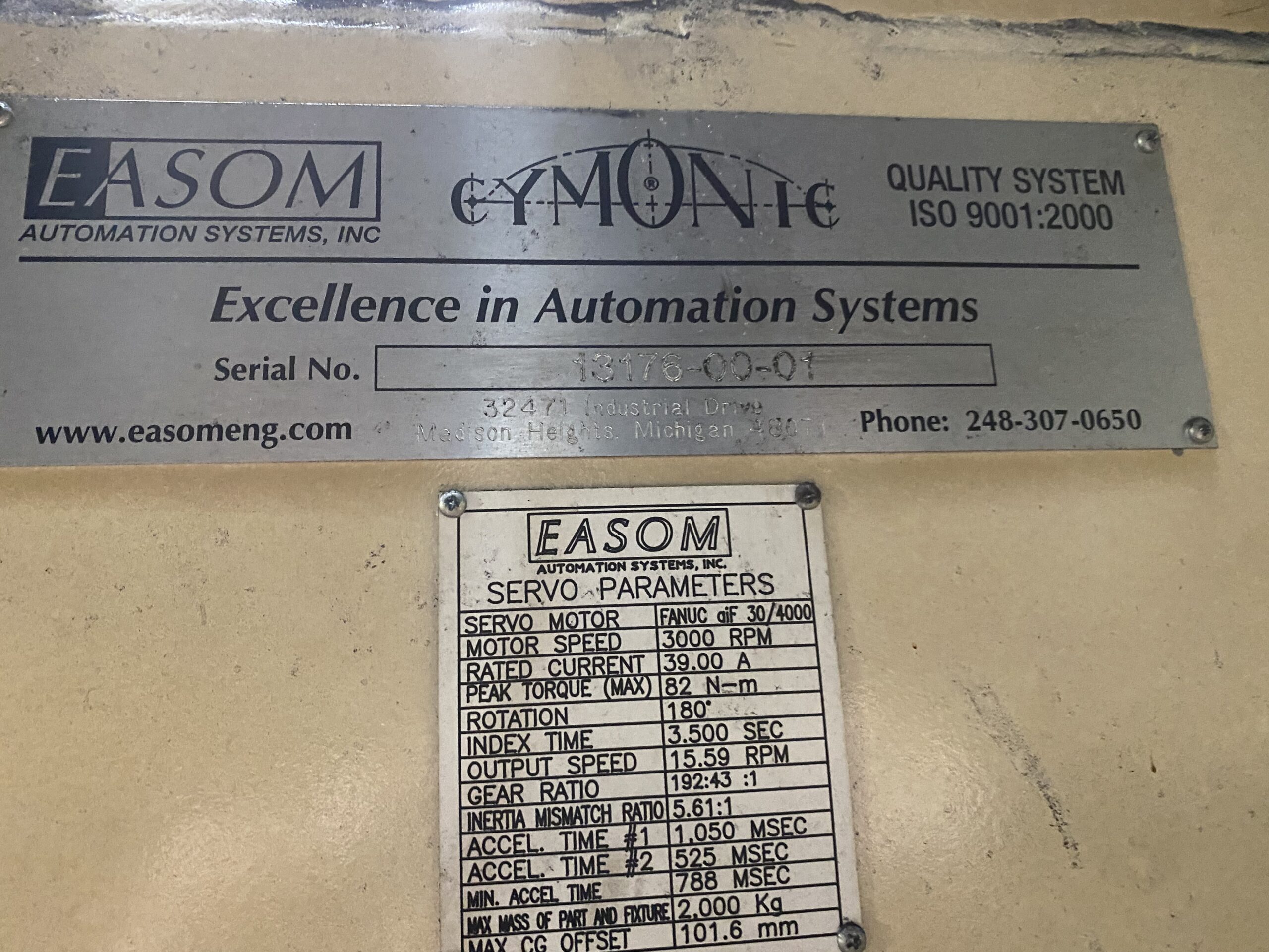 EASOM Ferris Wheel Trunnion w/ 4 Overhead ArcMate 120iC Robots AS-IS 4