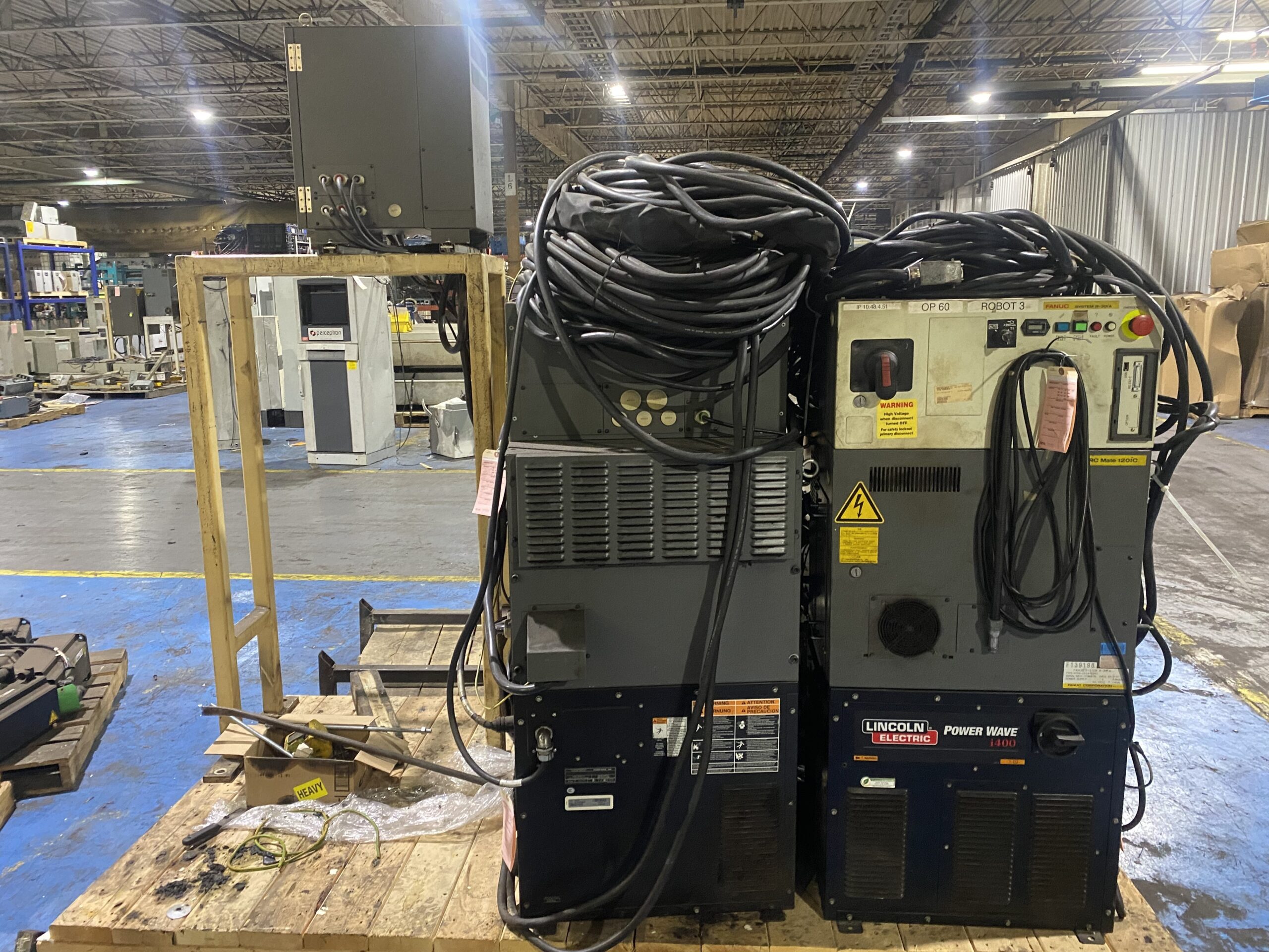 EASOM Ferris Wheel Trunnion w/ 4 Overhead ArcMate 120iC Robots AS-IS 5