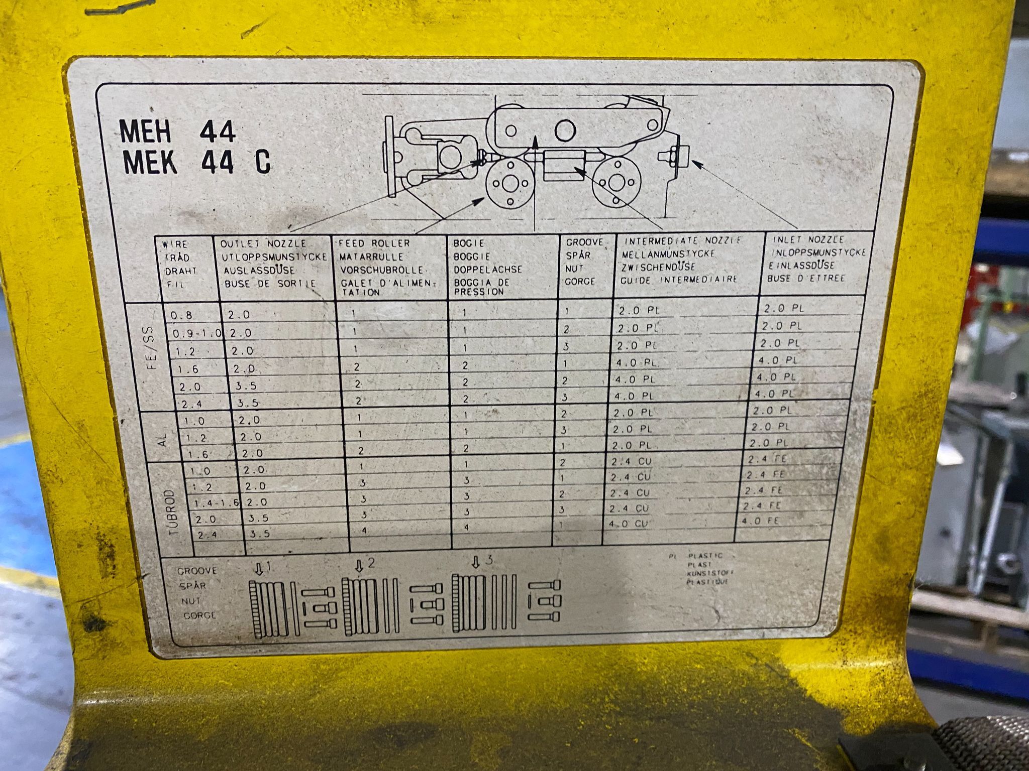ESAB - LUD 450W Welder equipped w/ MEK 44C Wire feeder PARTS ONLY 5