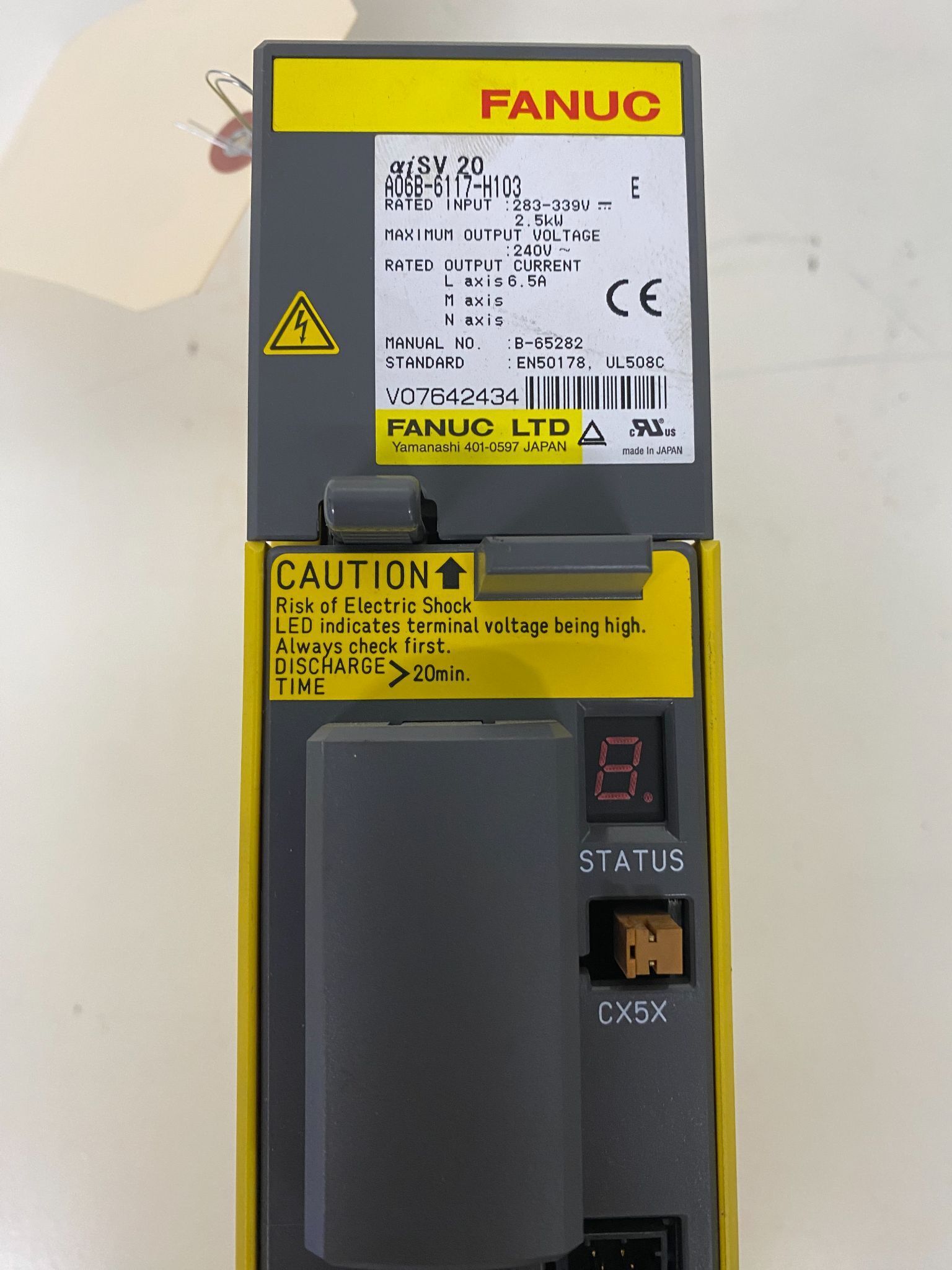 FANUC A06B-6117-H103 aiSV 20 Servo Amplifier USED 1