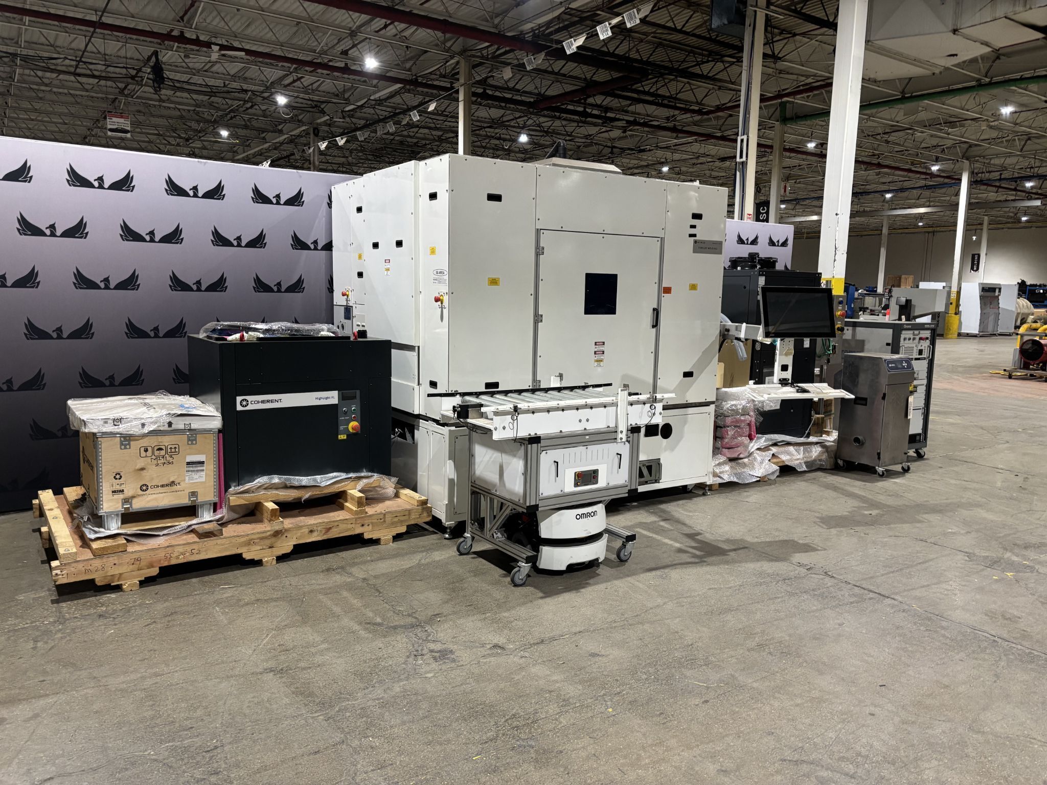 BUSBAR LASER WELD SYSTEM W/ COHERENT HIGHLIGHT FL2000 LASER MULTI‑COMPONENT INTEGRATED CELL; NEW 1