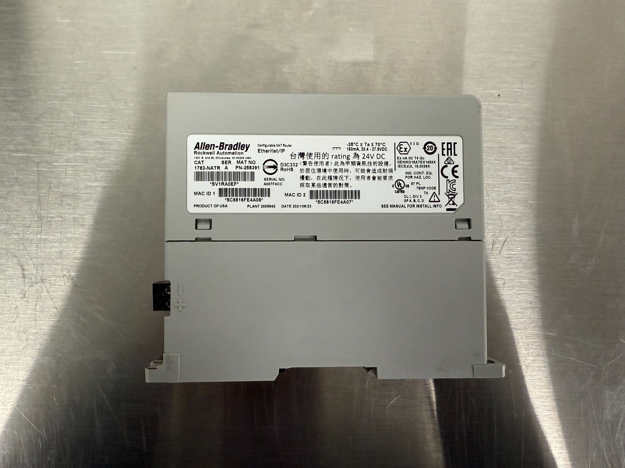 ALLEN BRADLEY 1783-NATR/A Network Address Translation Router USED 1