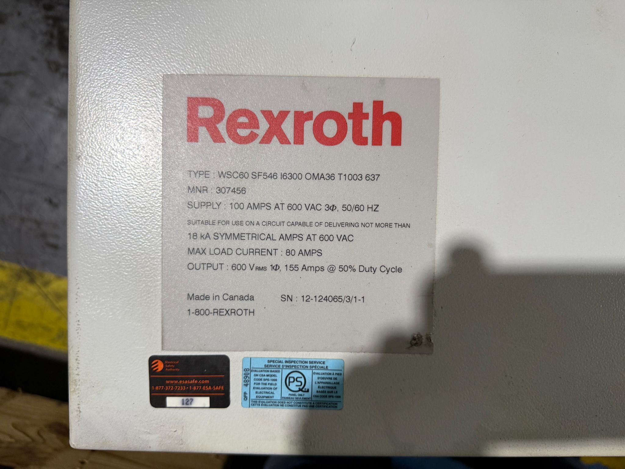 BOSCH REXROTH 307456 DeviceNet Weld Controller PARTS ONLY 1