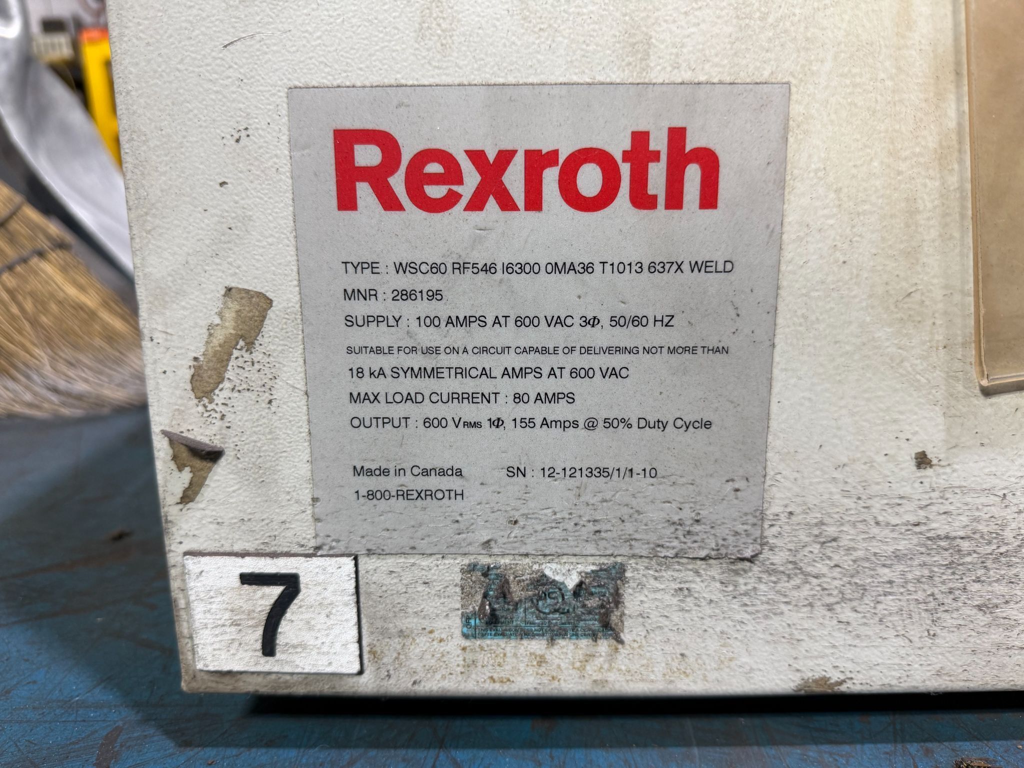 BOSCH REXROTH 286195 DeviceNet Weld Controller PARTS ONLY 1
