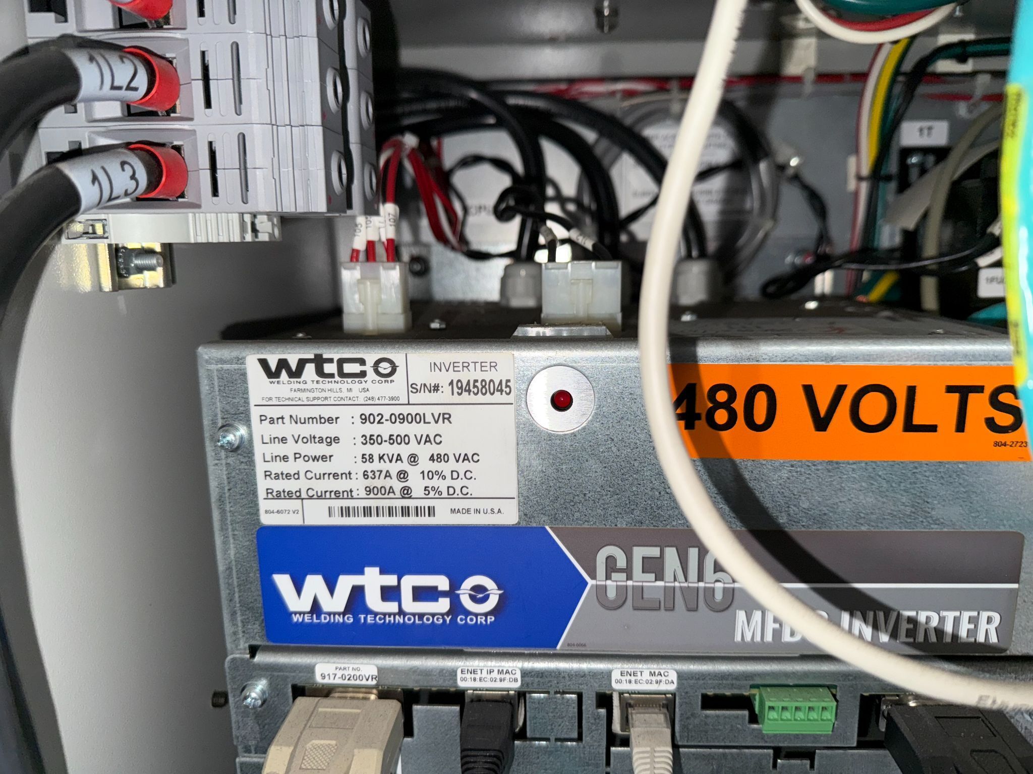 WTC 60T5 Ethernet Weld Controller USED 5