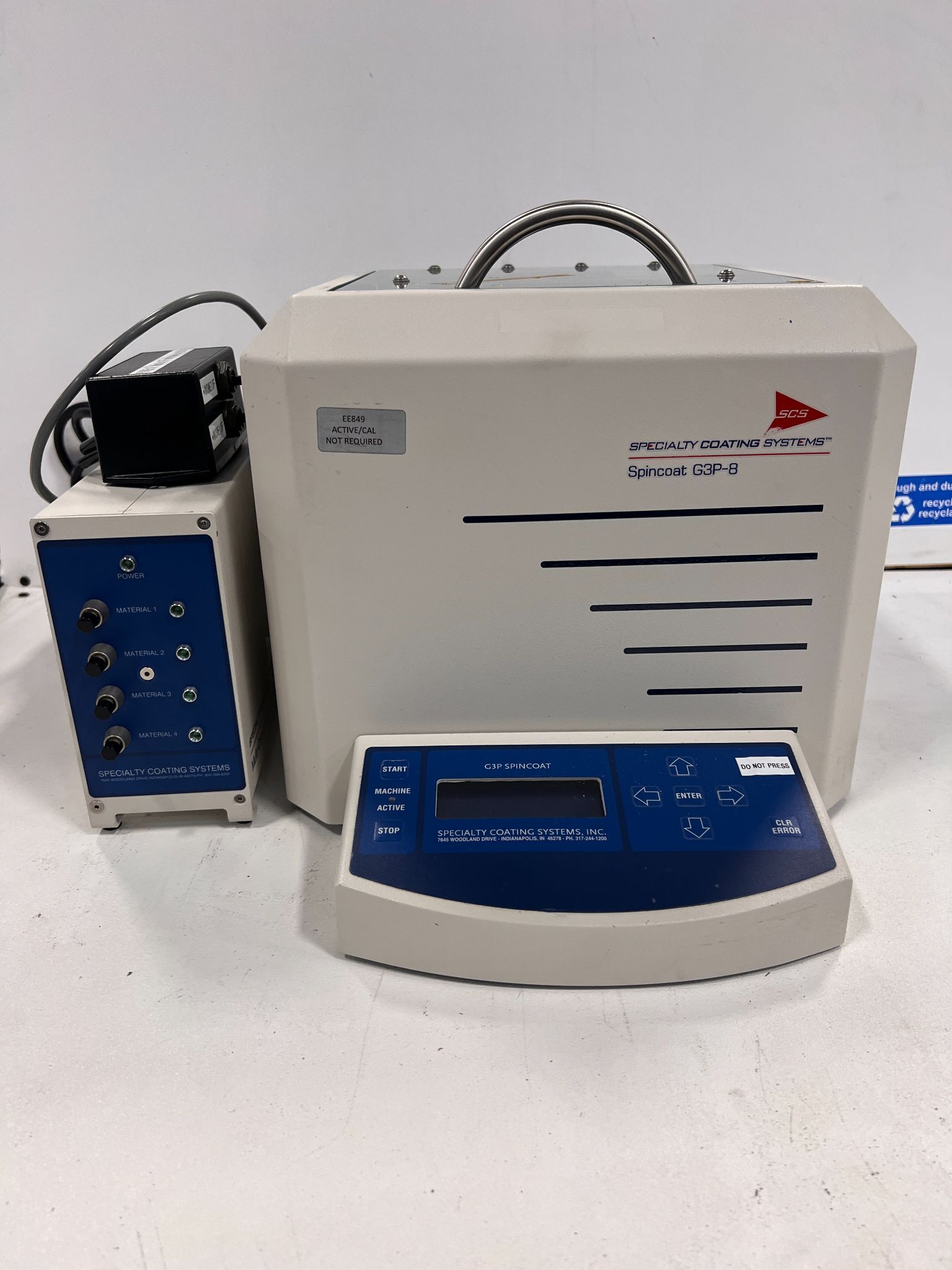 SPECIALTY COATINGS SPINCOAT G3P-8 PHOTORESIST COATER PARTS NOT WORKING 0