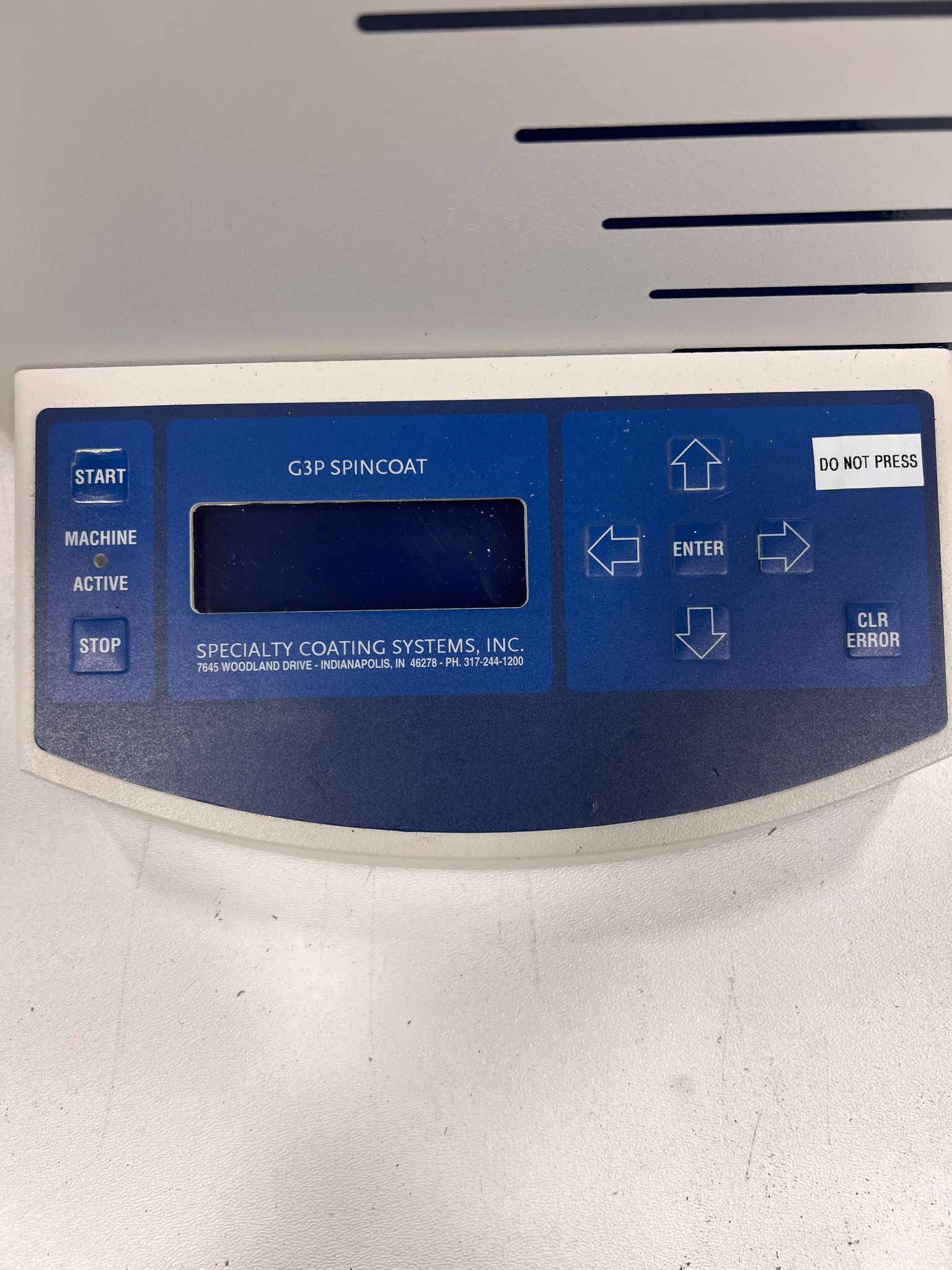 SPECIALTY COATINGS SPINCOAT G3P-8 PHOTORESIST COATER PARTS NOT WORKING 1
