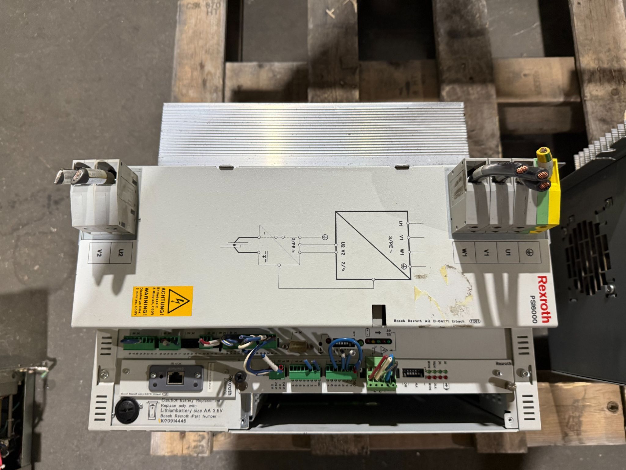 BOSCH REXROTH PSI 6300.637L1 Frequency Inverter USED **Missing Covers** 0