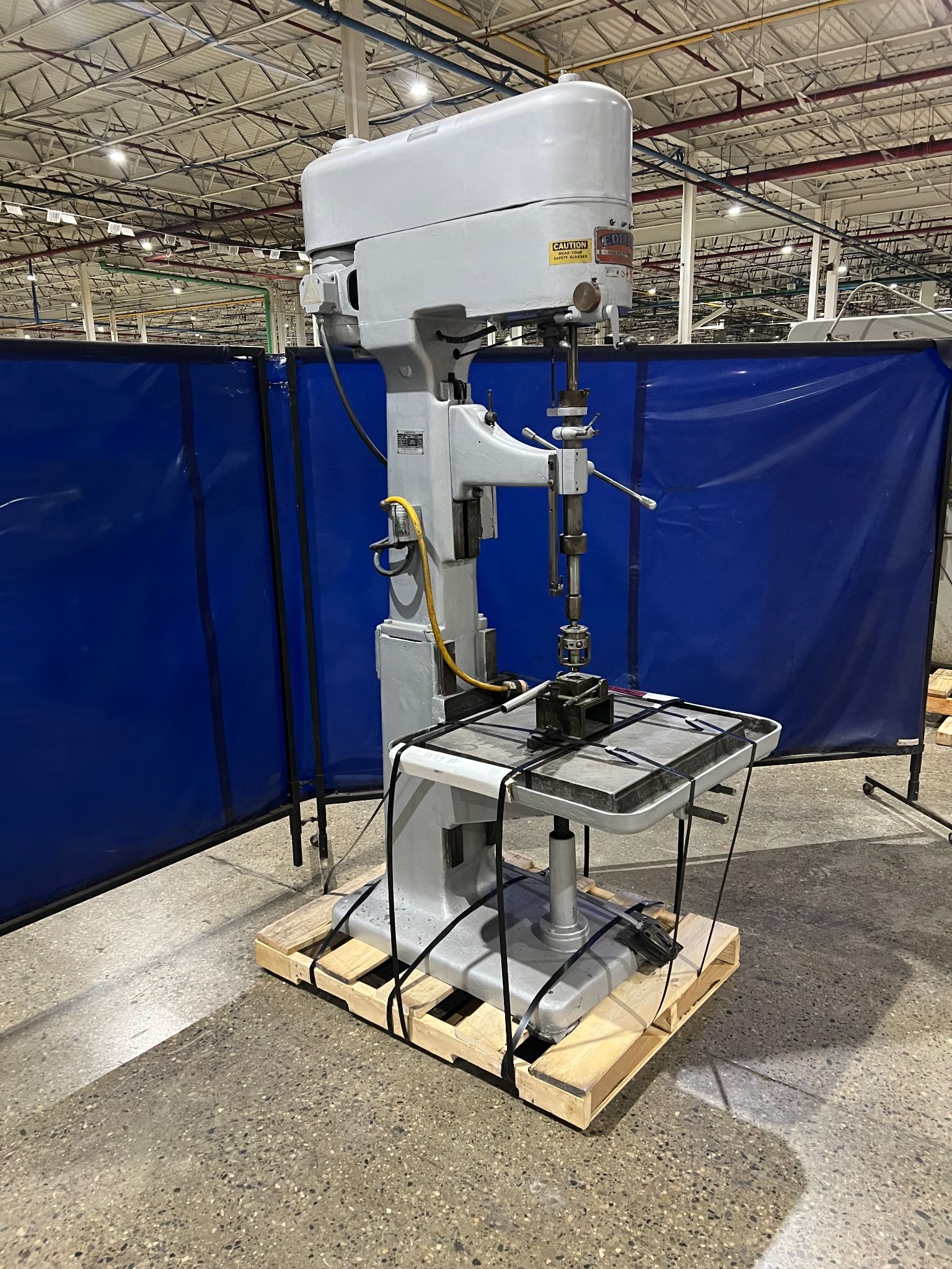 EDLUND 2F15 DRILL PRESS 30" SINGLE SPINDLE USED 0