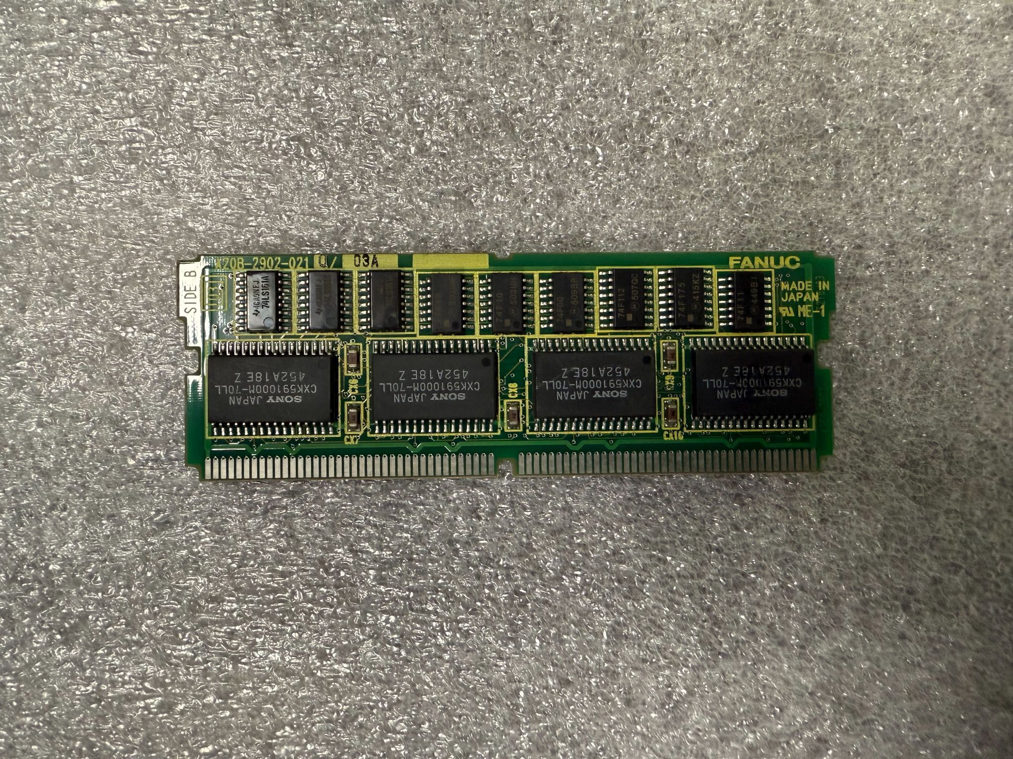 FANUC A20B-2902-0210 /03A PCB - 1MB SRAM CMOS Memory Module USED 0