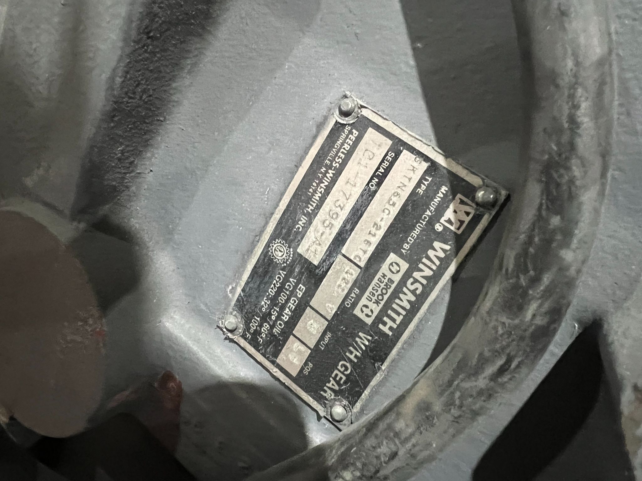 WINSMITH SKTN65C-216TC SPEED REDUCER USED 3