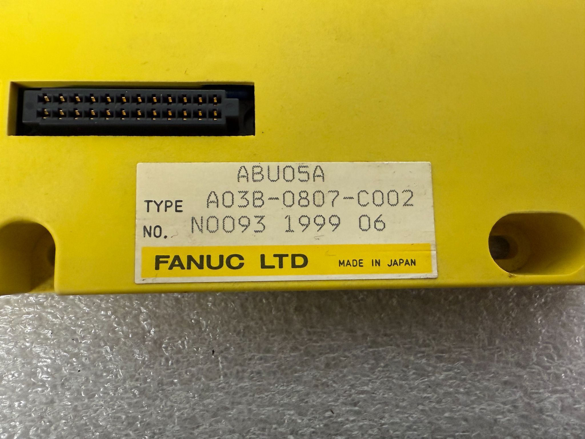 FANUC A03B-0807-C002 (ABU05A) 5-Slot I/O Module For PMC Processor USED 1