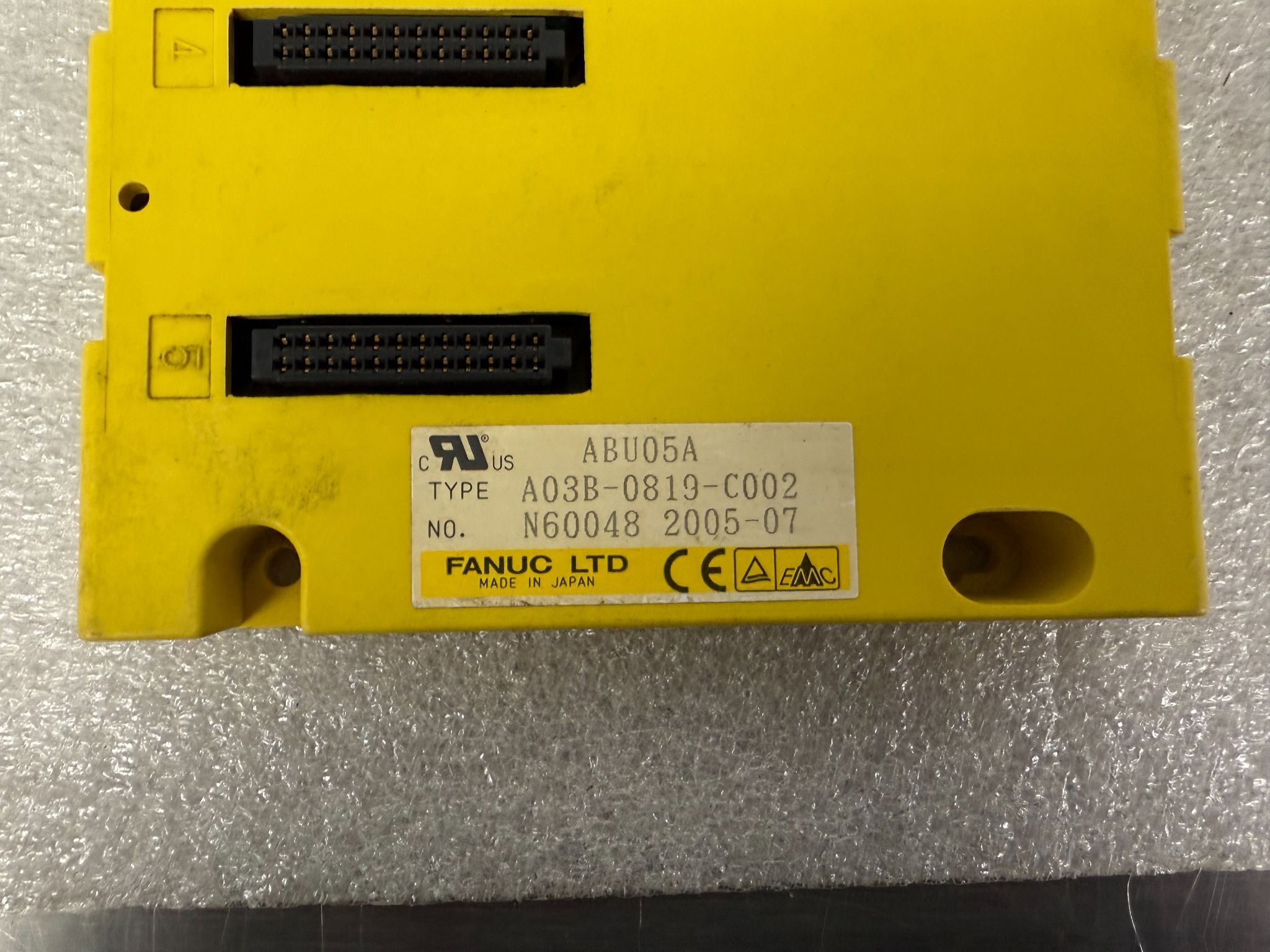 FANUC A03B-0819-C002 5-Slot I/O Base Unit ABU05A Horizontal USED 1