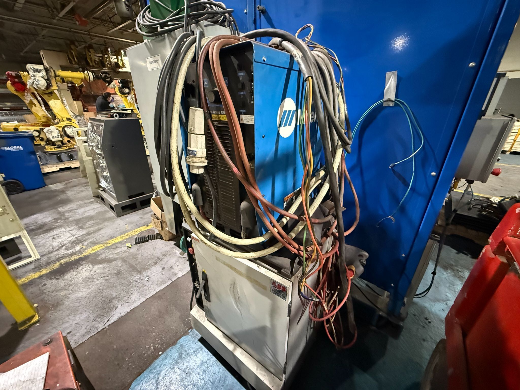 ABB Single IRB1600 Mig Cell w/ IRC5 Controls USED AS-IS 12