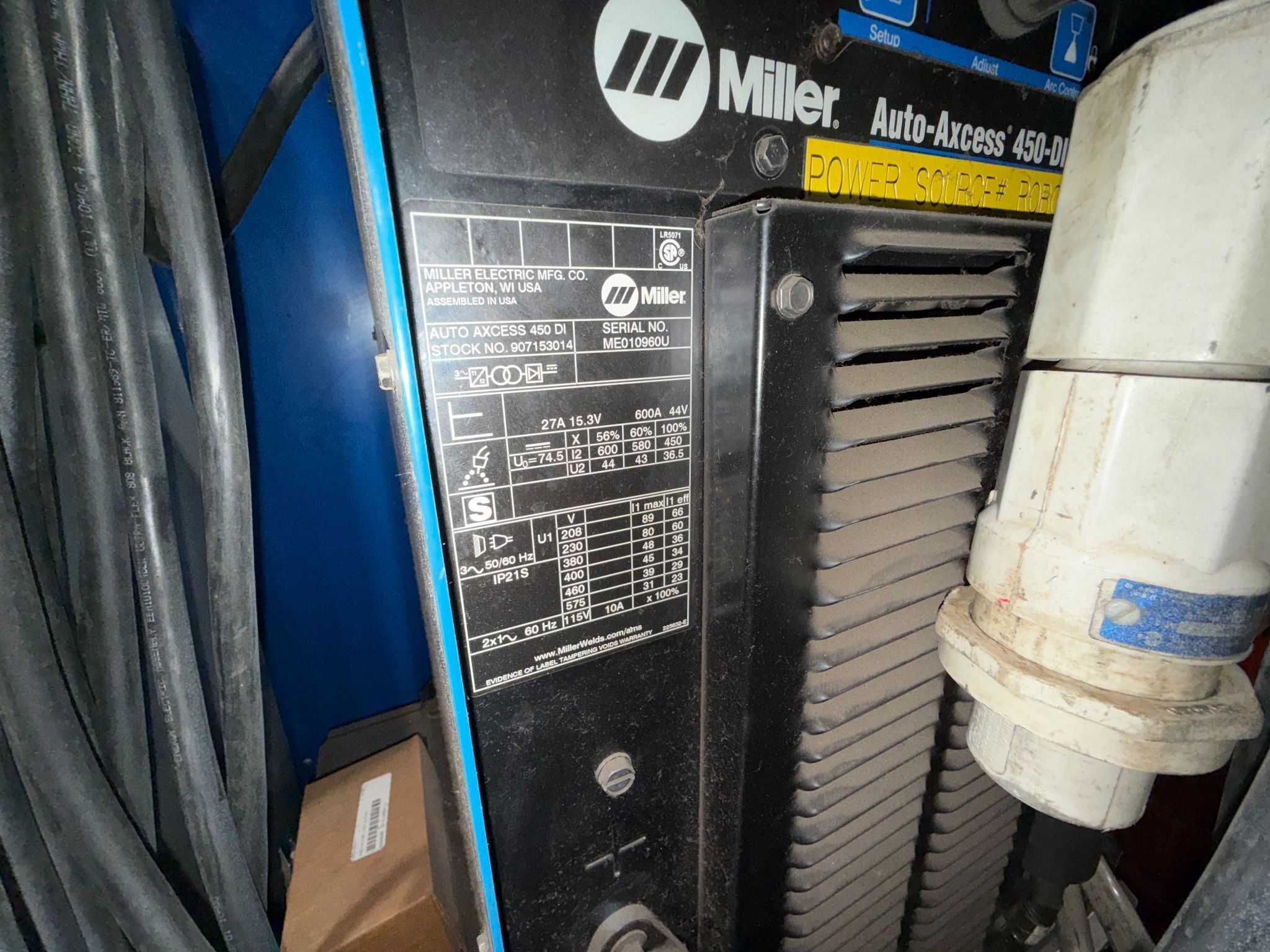 ABB Single IRB1600 Mig Cell w/ IRC5 Controls USED AS-IS 13