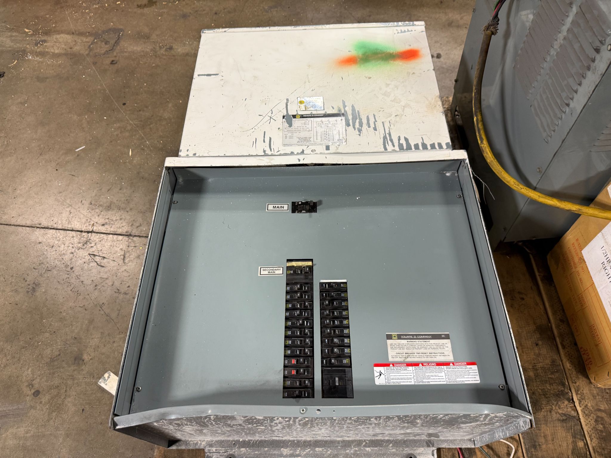 SQUARE D MPZ30T2F MINI POWER-ZONE 480V - 208Y/120V, 30KVA USED - AS-IS 0