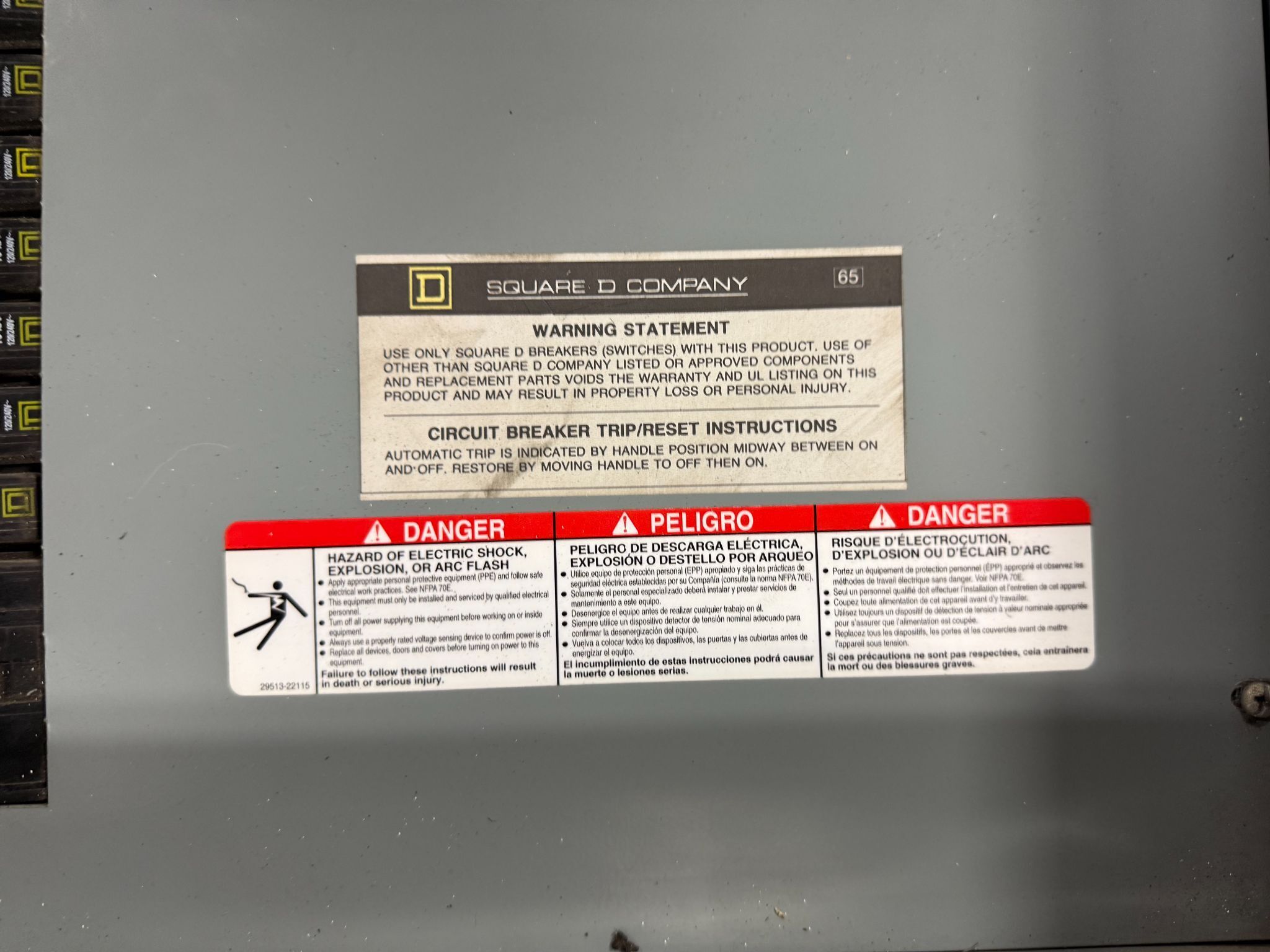SQUARE D MPZ30T2F MINI POWER-ZONE 480V - 208Y/120V, 30KVA USED - AS-IS 3