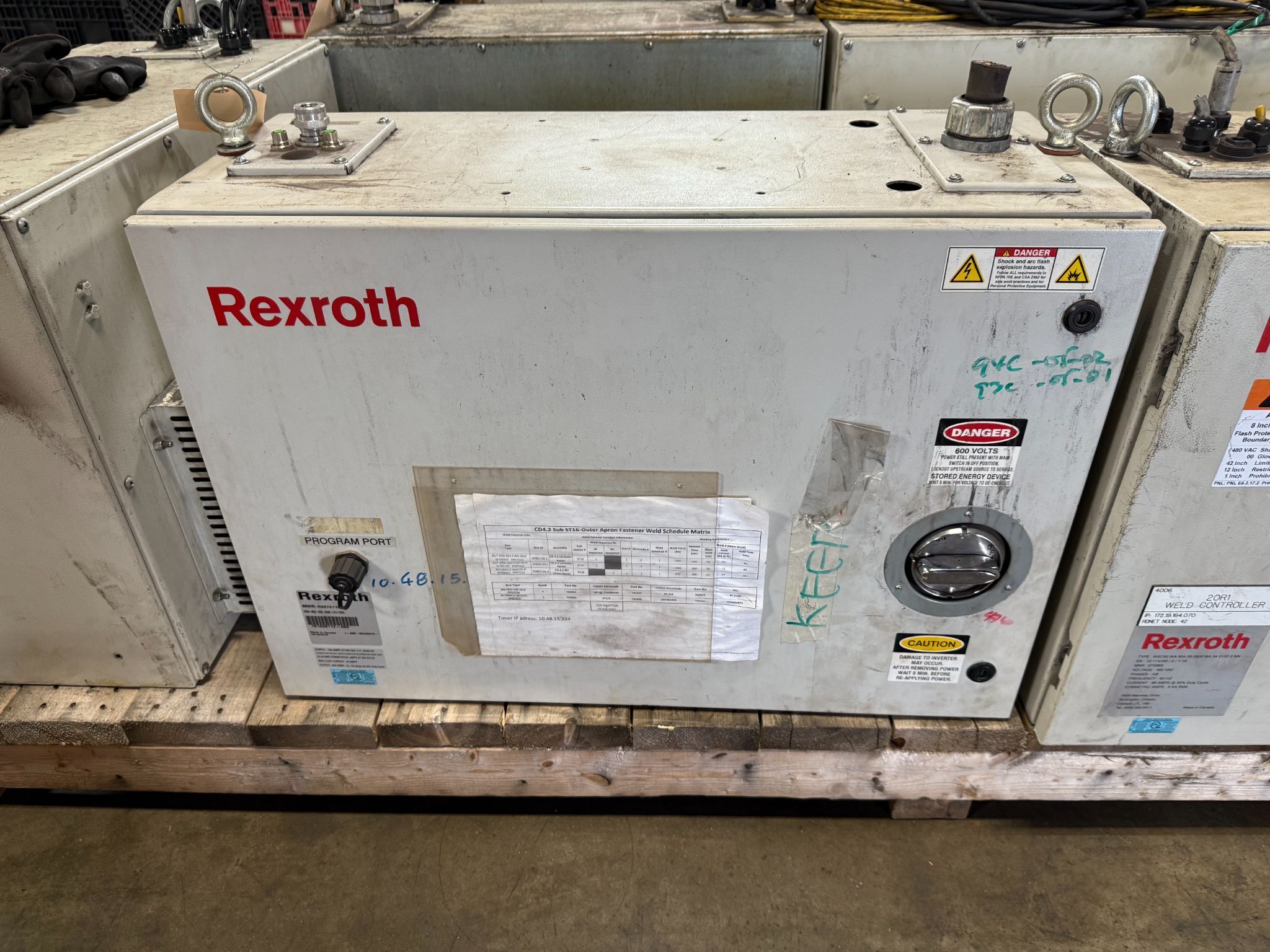 BOSCH REXROTH WSC60-SR581-I63C0-0MA66-T1013-737000 Weld Controller USED 0