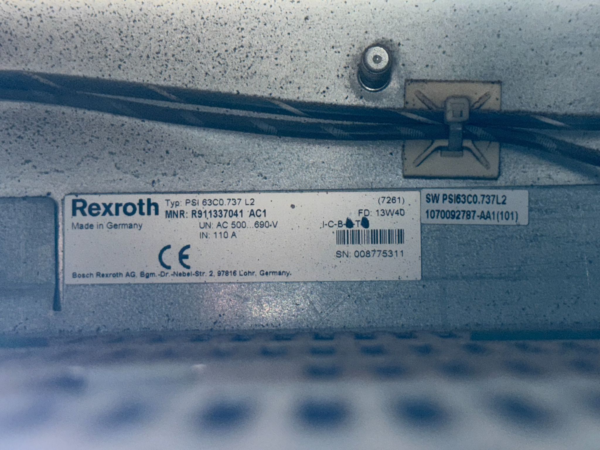 BOSCH REXROTH WSC60-SR581-I63C0-0MA66-T1013-737000 Weld Controller USED 6