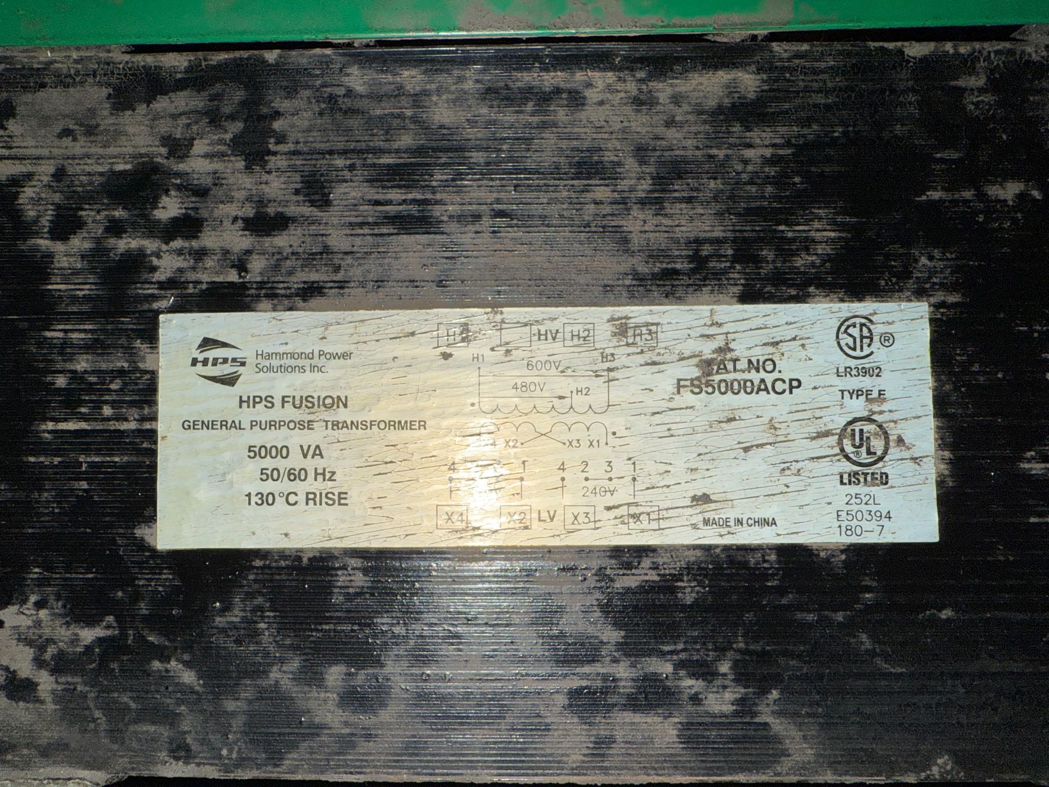 HPS FS5000ACP 480/600V - 120/240V, 5000VA, 1 PH USED 2