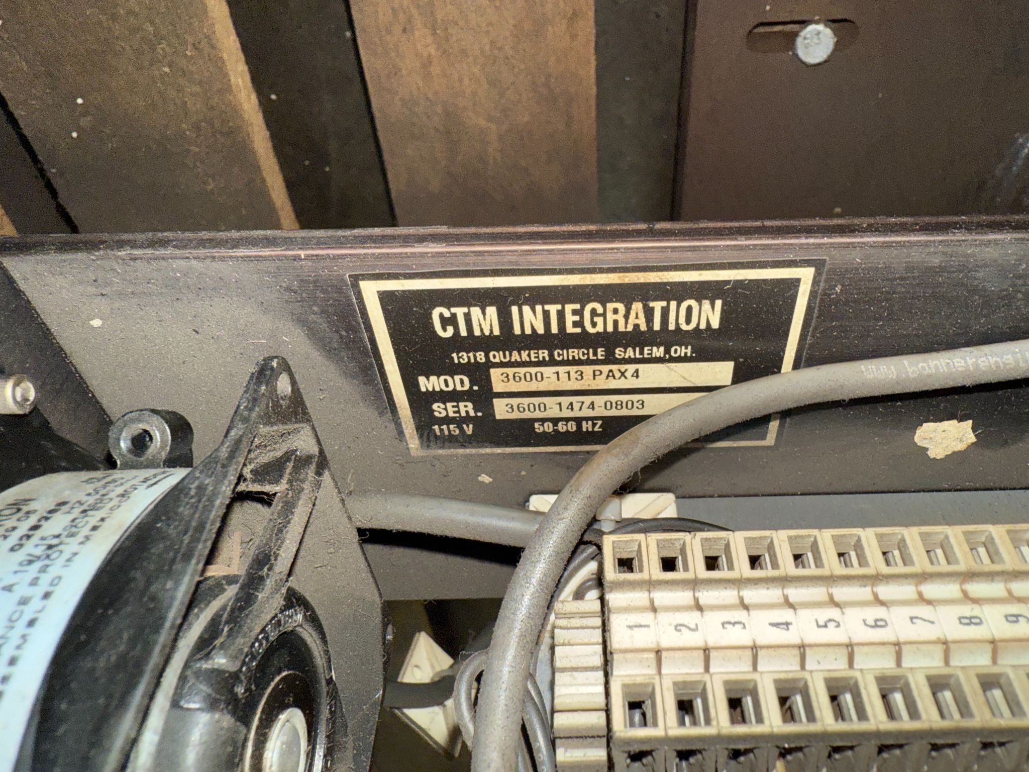 CTM 3600-PA Printer Applicator/Labeling System AS-IS 7