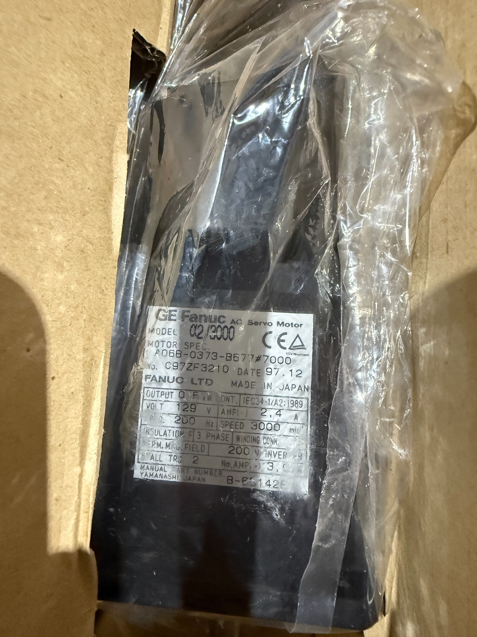 FANUC A06B‑0373‑B677#7000 AC Servo Motor NEW 0
