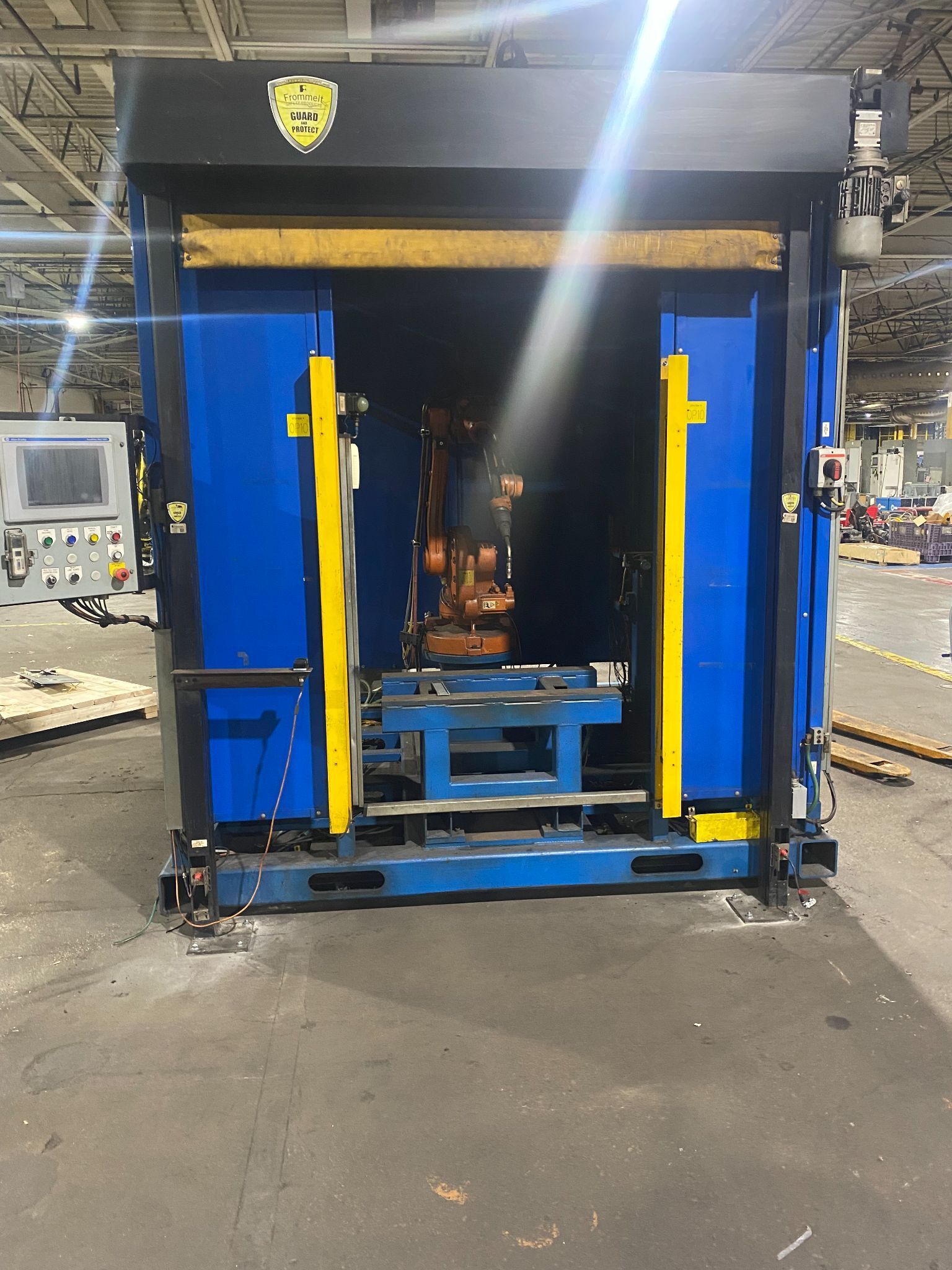 ABB Single IRB1600 Mig Cell w/ IRC5 Controls USED AS-IS 0