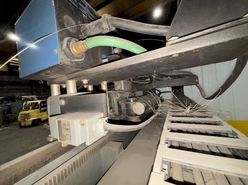 144" GOURAN /LINDE SEAM WELDER WITH MILLER INVISION #456P POWER USED 12