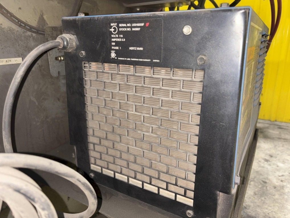 144" GOURAN /LINDE SEAM WELDER WITH MILLER INVISION #456P POWER USED 4