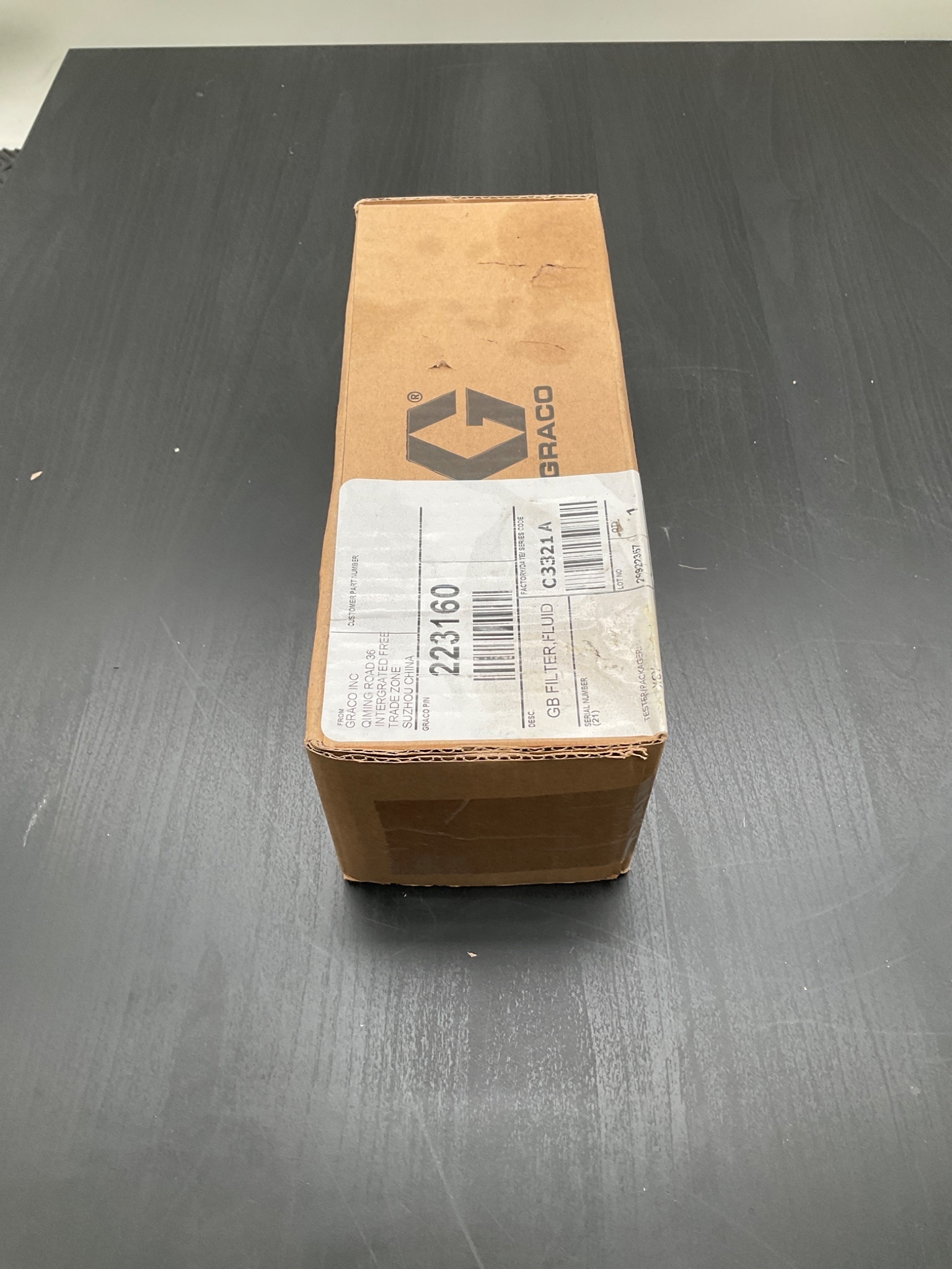 GRACO 223160 GB Fluid Outlet Manifold Filter NEW 1