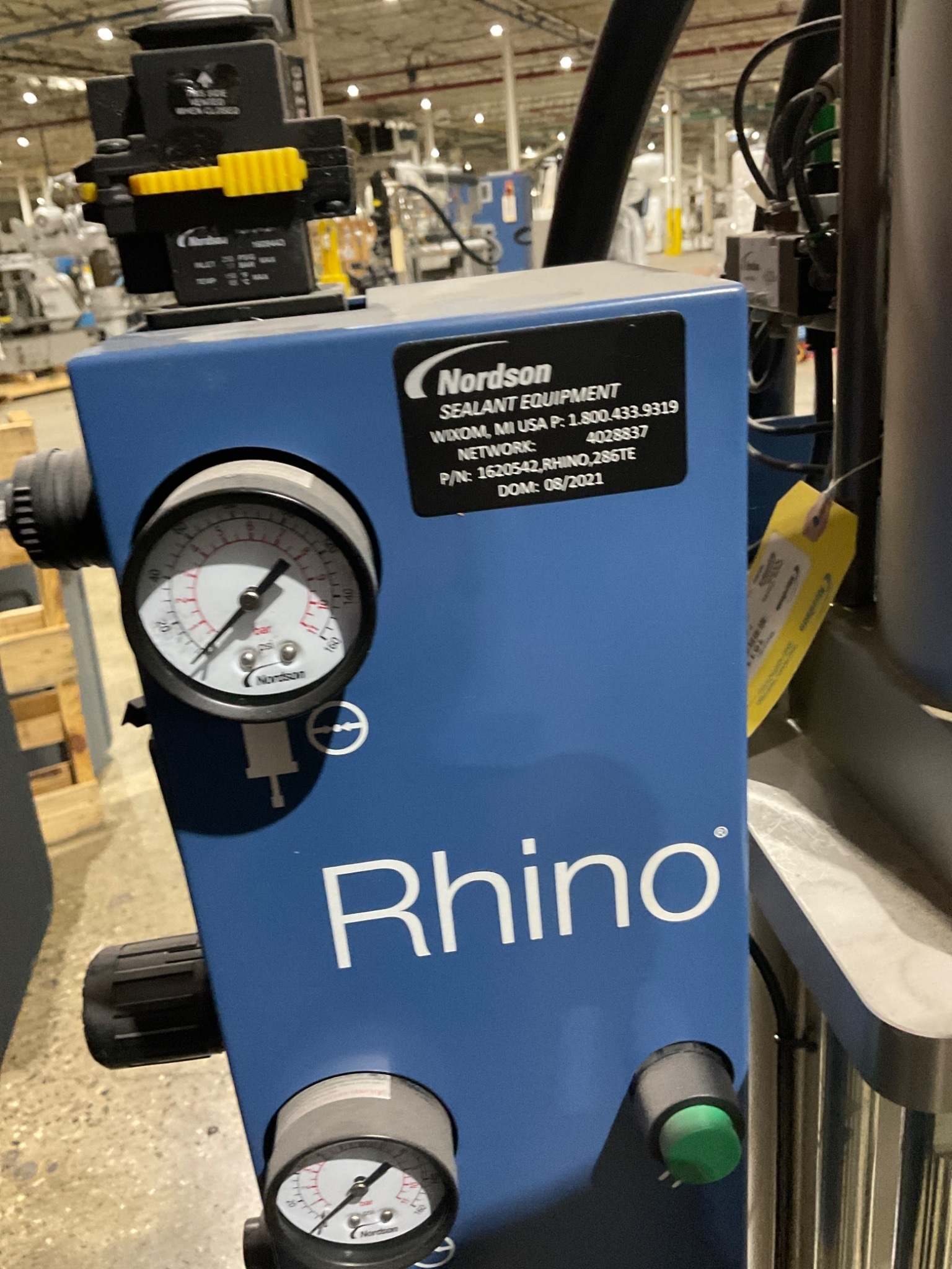 2021 NORDSON RHINO XD2 BULK UNLOADER ADHESIVE AND SEALANT DISPENSER; USED 8