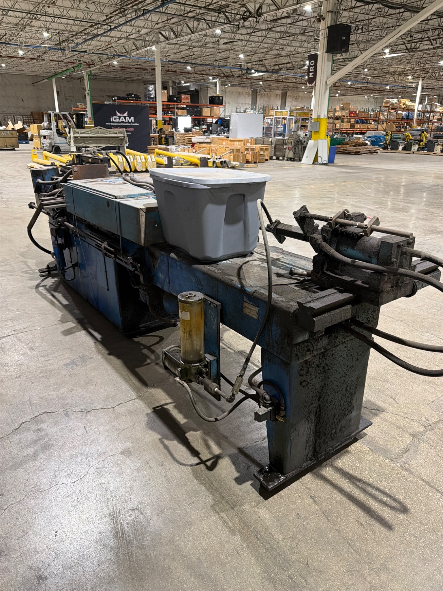 1987 TELEDYNE PINES MODEL #2 HYDRAULIC TUBE AND PIPE BENDER; USED 4