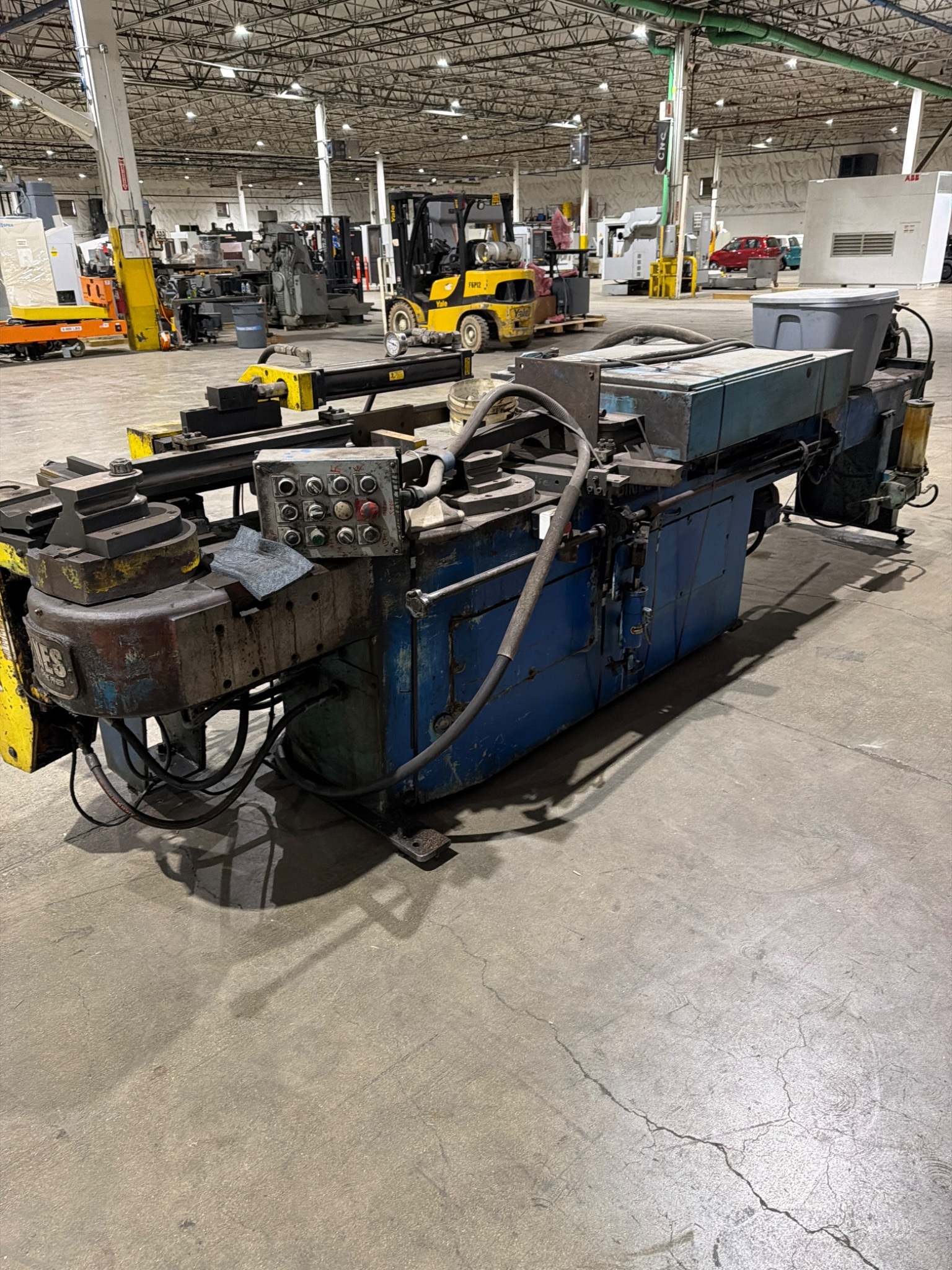 1987 TELEDYNE PINES MODEL #2 HYDRAULIC TUBE AND PIPE BENDER; USED 5