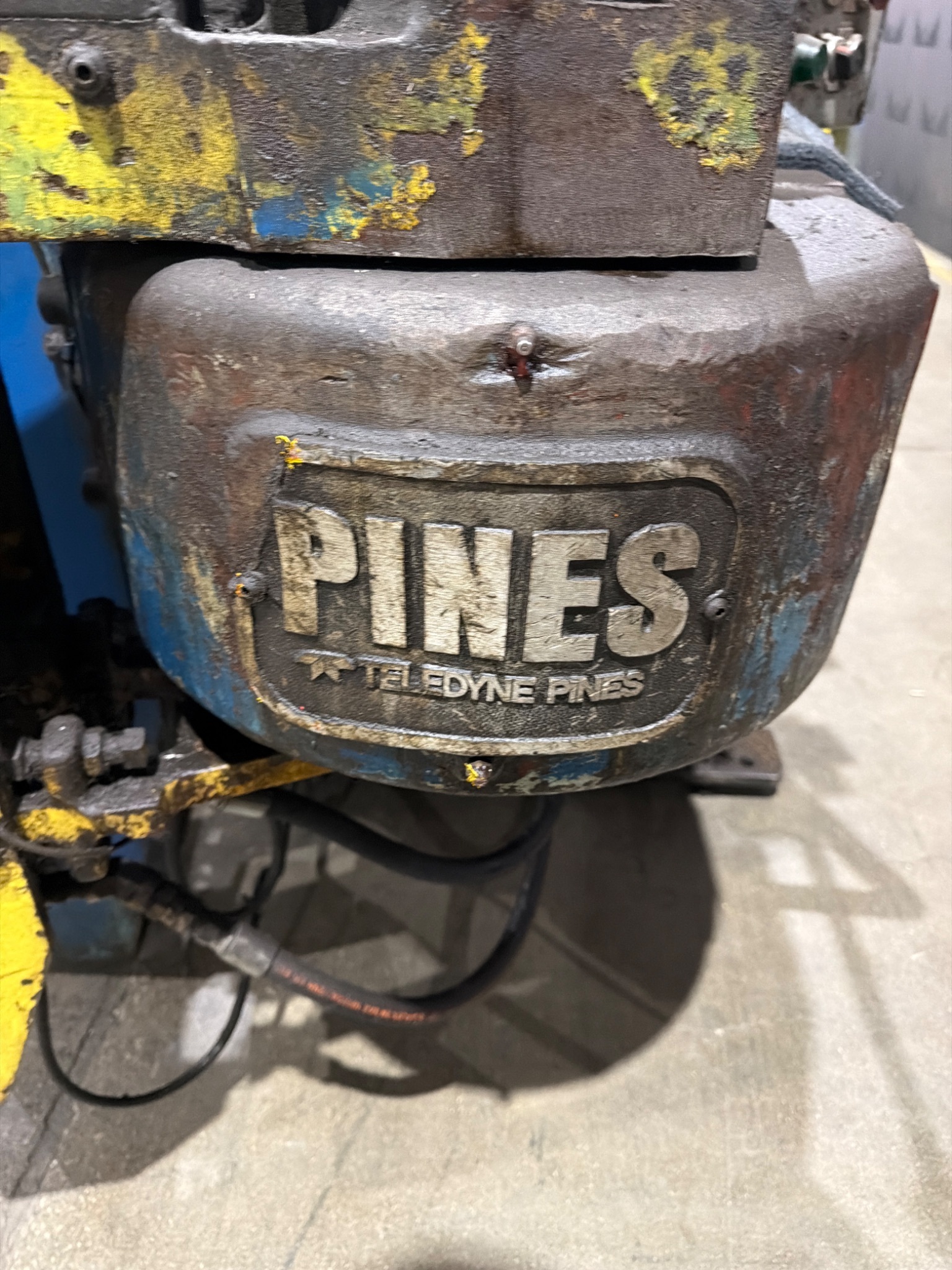 1987 TELEDYNE PINES MODEL #2 HYDRAULIC TUBE AND PIPE BENDER; USED 6