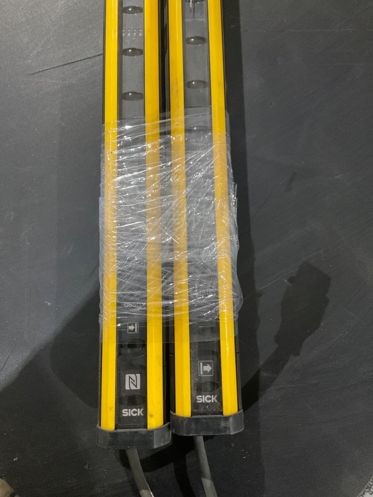 2021 SICK C4P-SA12031A00/C4P-EA12031C00 SAFETY LIGHT CURTAIN SET; USED 4